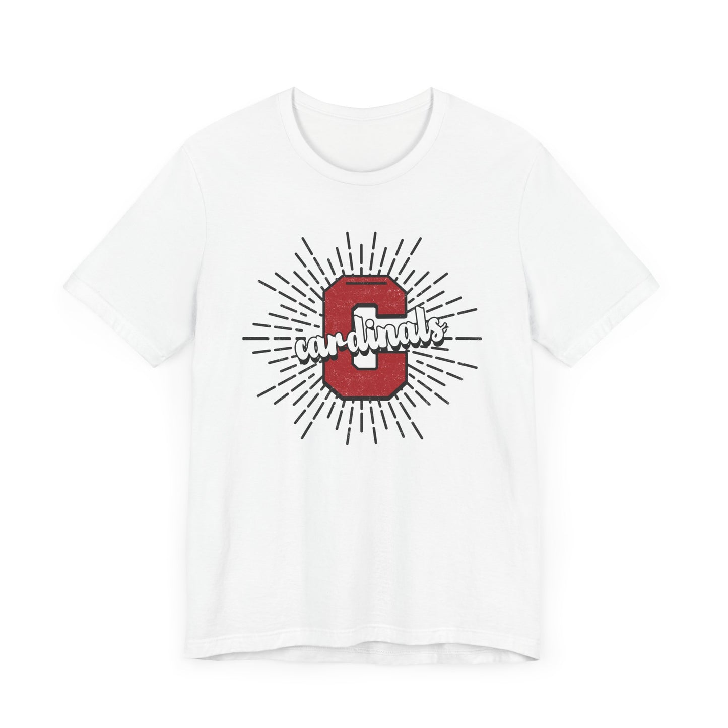 Cardinals Sunburst - Bella + Canvas Short Sleeve Tee