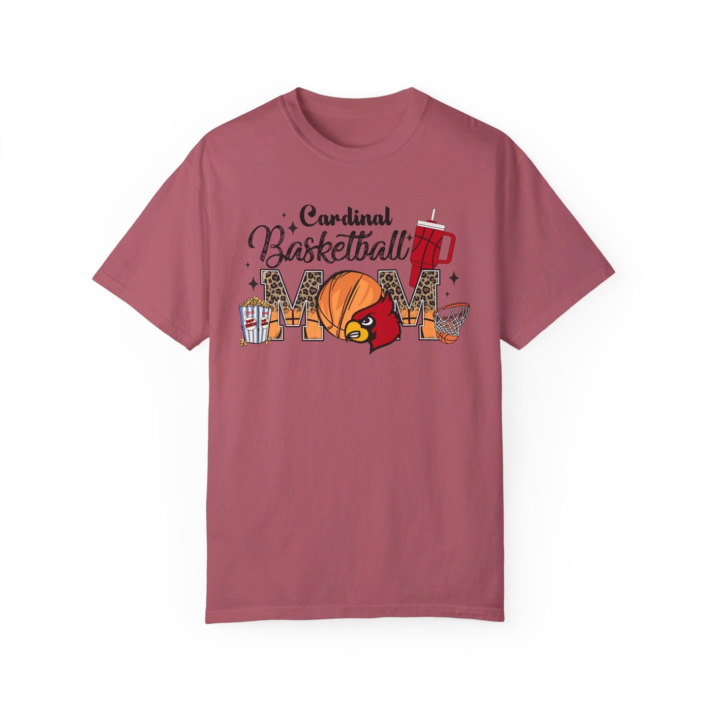 Cardinal Basketball Mom - Comfort Colors T-shirt
