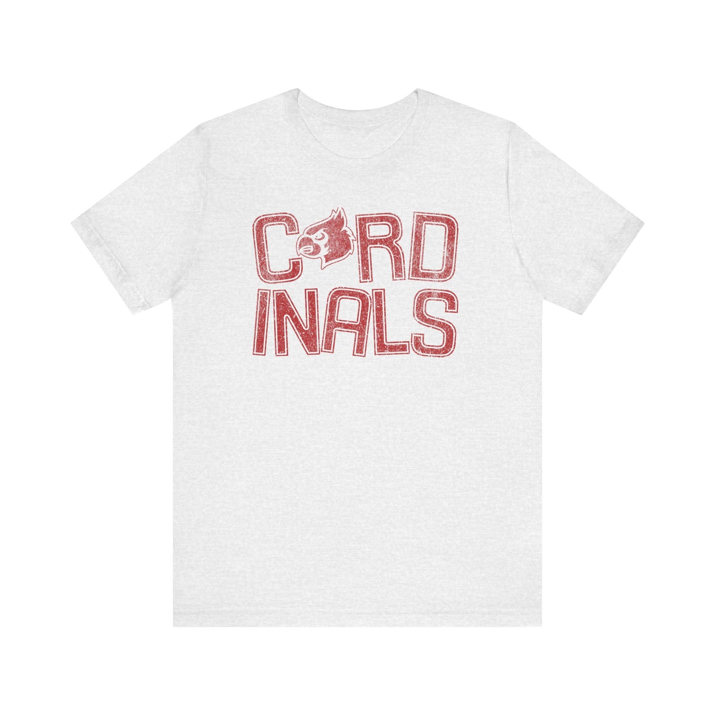 Vintage Cardinals Slanted - Bella + Canvas Short Sleeve Tee