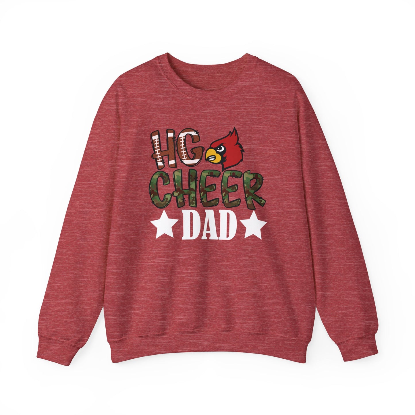 HG Cheer Dad Football - Unisex Heavy Blend™ Crewneck Sweatshirt