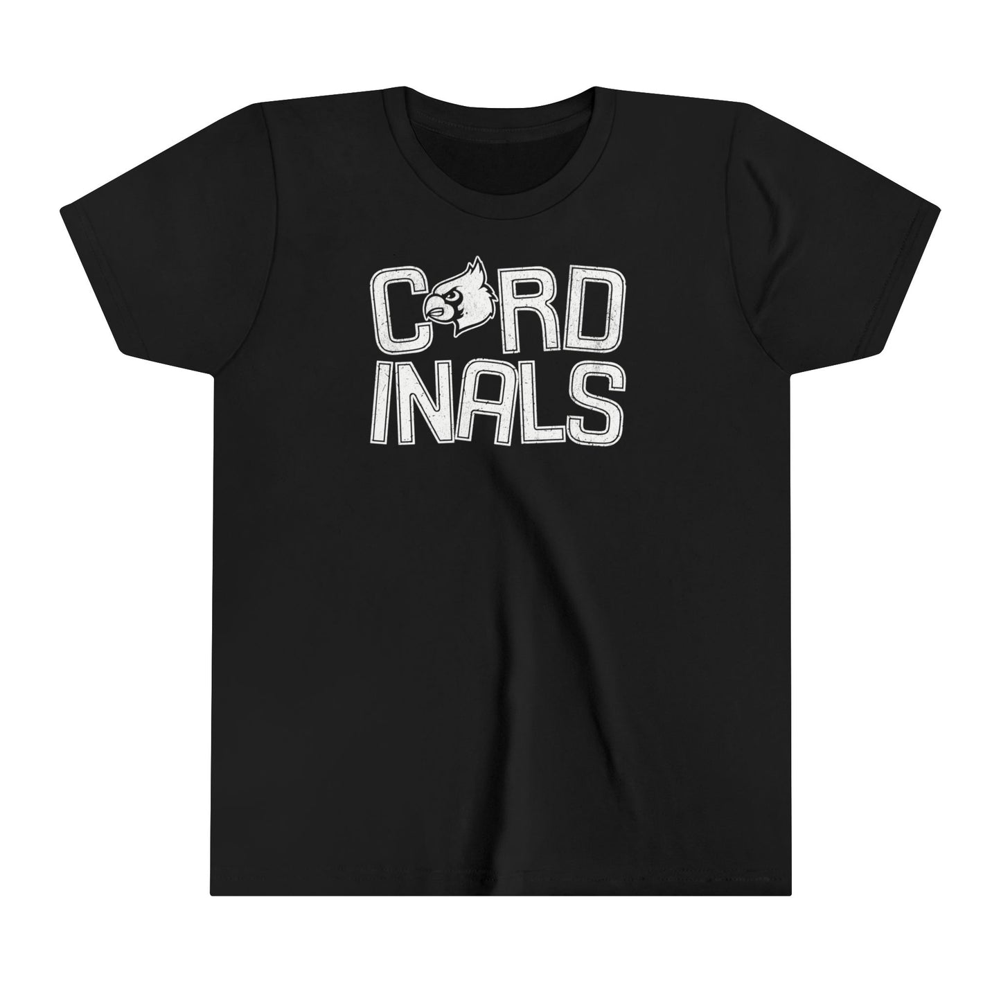 Vintage Cardinals Slanted - Bella + Canvas Youth Tee