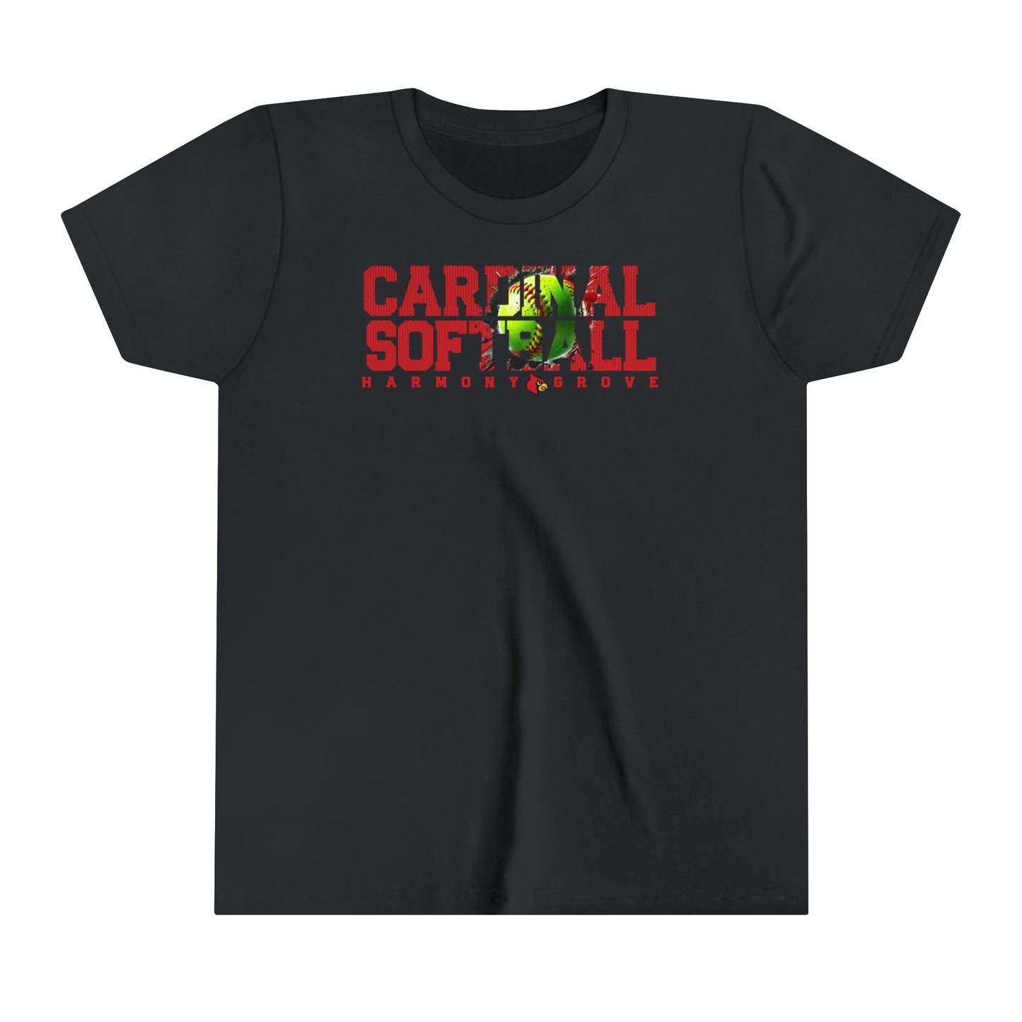 Cardinal Softball - Bella + Canvas Youth Tee