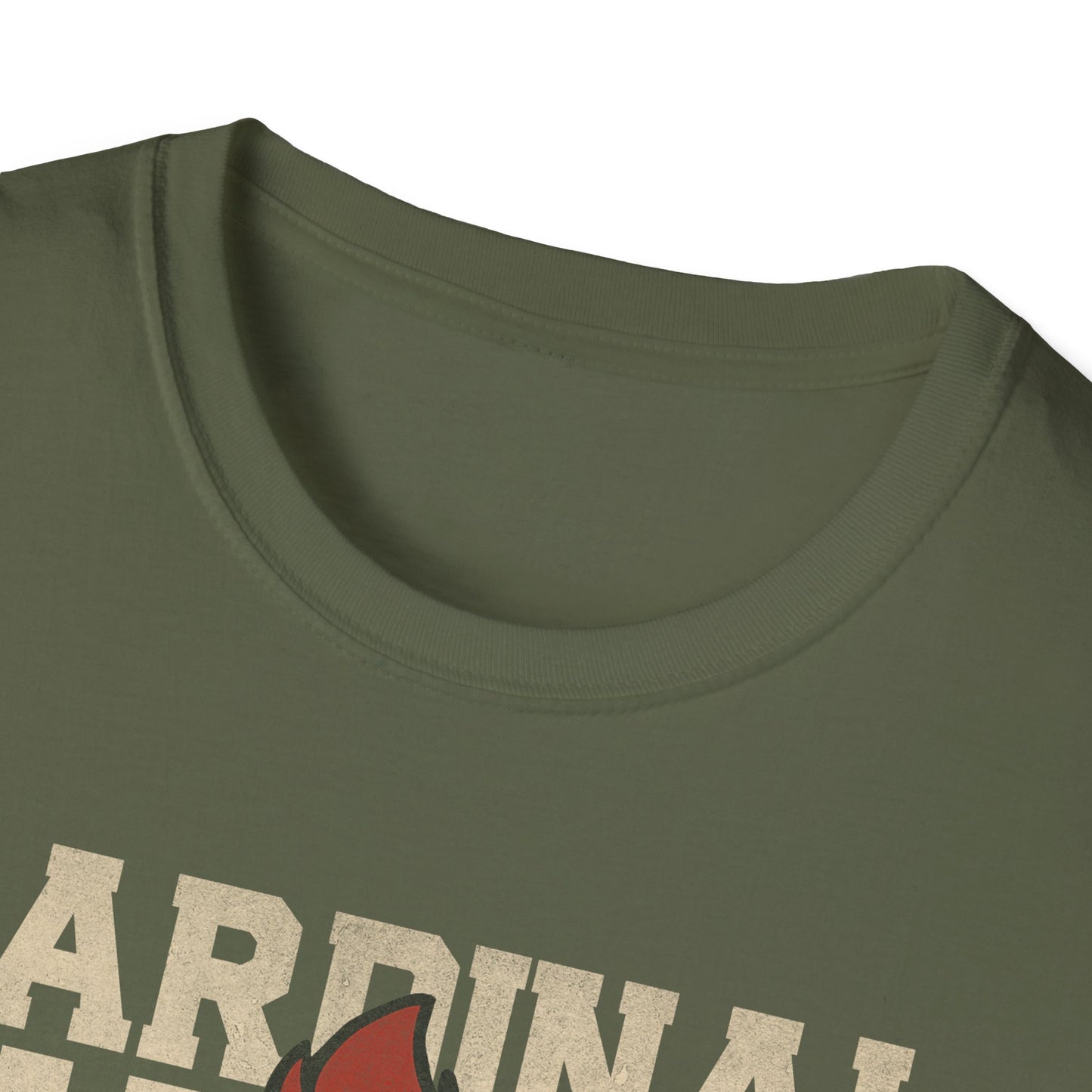 Cardinal Game Day Distressed - Unisex Softstyle T-Shirt