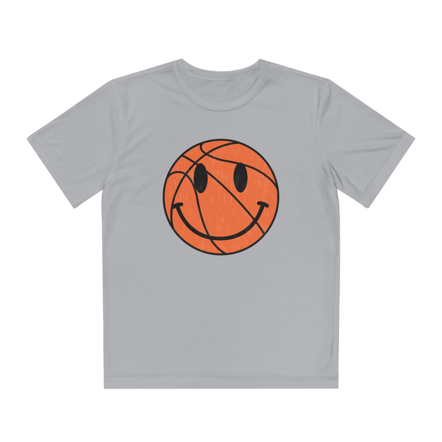 Smiley Face Basketball - Youth Sport-Tek® Competitor™ Tee