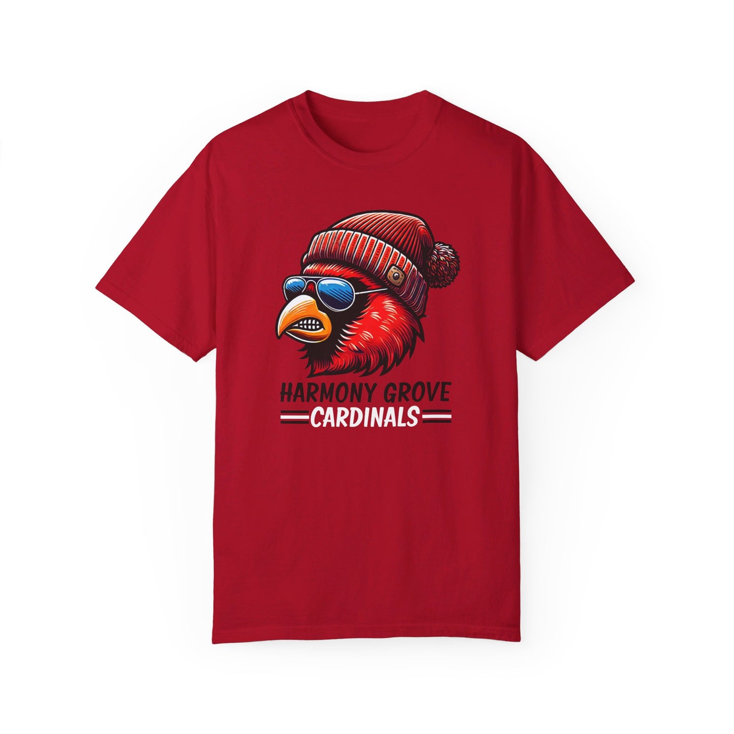 Hipster Harmony Grove Cardinals - Comfort Colors T-shirt