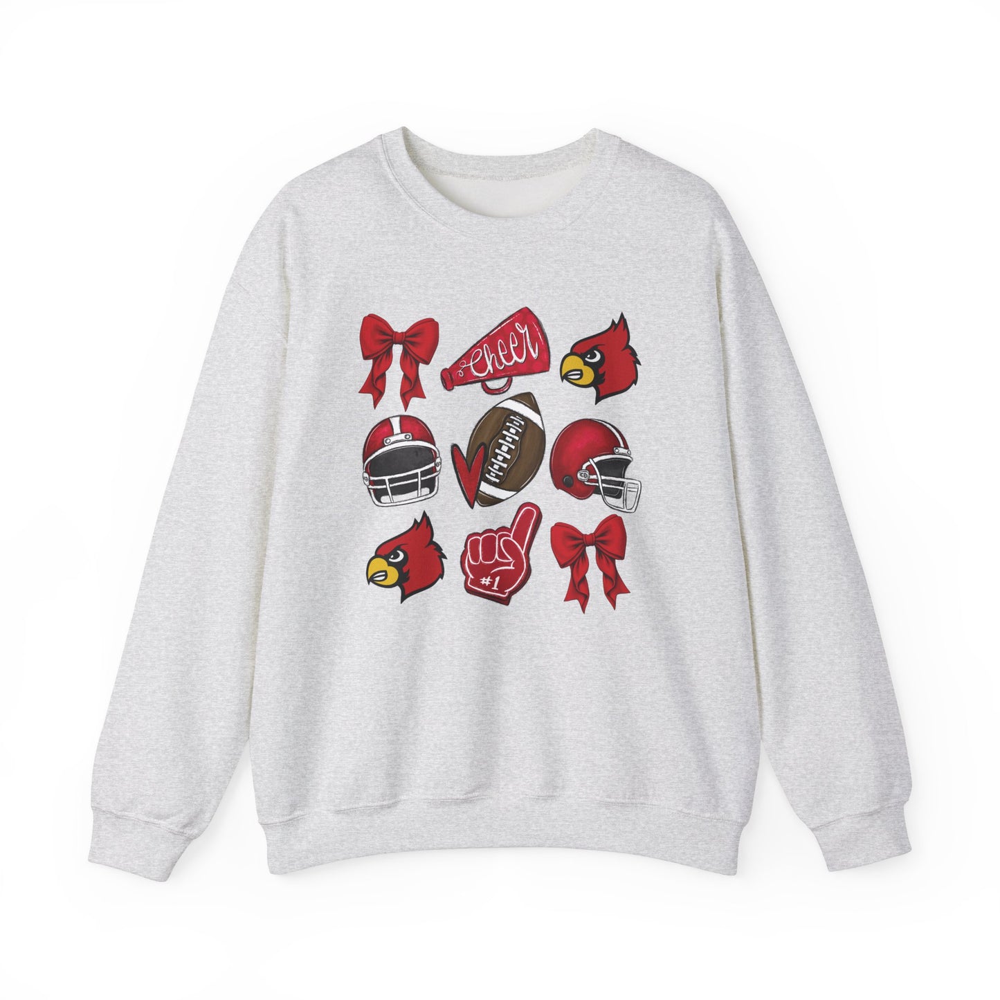 Football and Cheer Coquette - Unisex Heavy Blend™ Crewneck Sweatshirt
