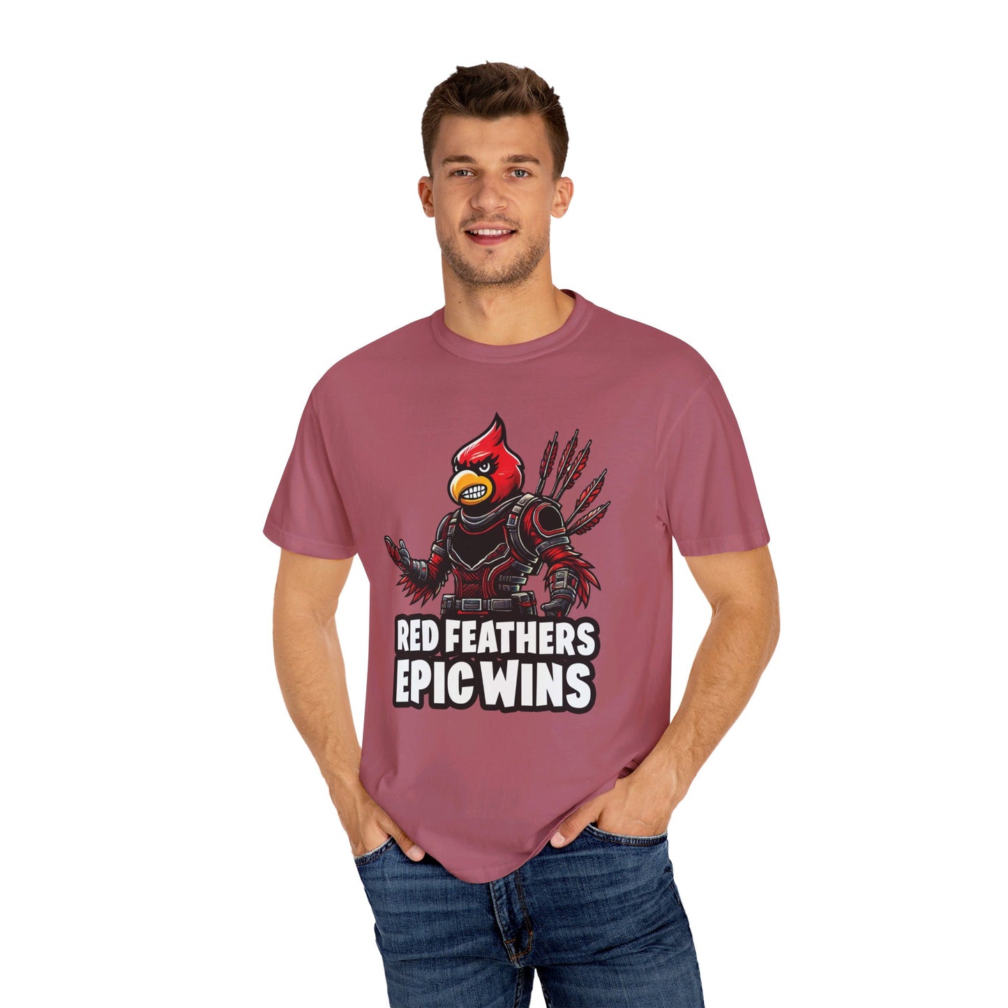 Red Feathers Epic Wins - Comfort Colors T-shirt