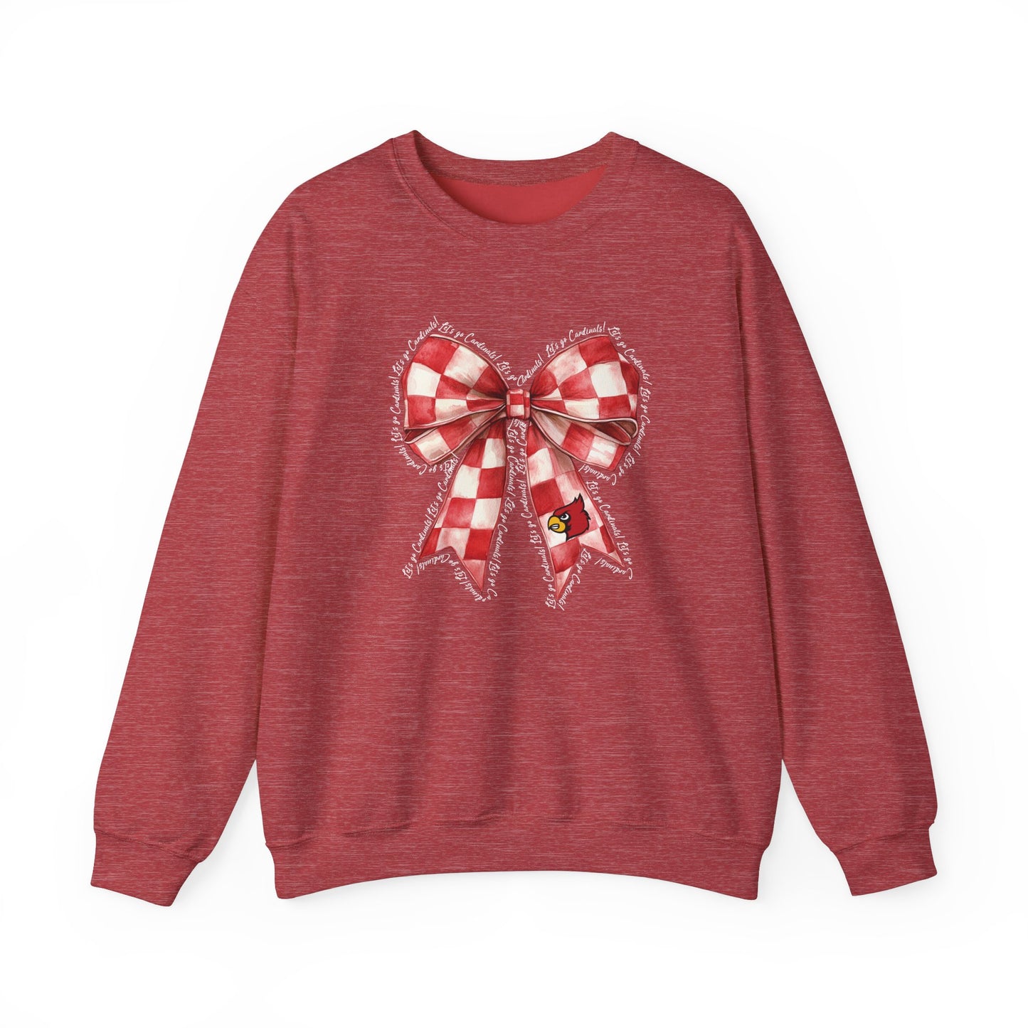 Let's go Cardinals Coquette Bow - Unisex Heavy Blend™ Crewneck Sweatshirt