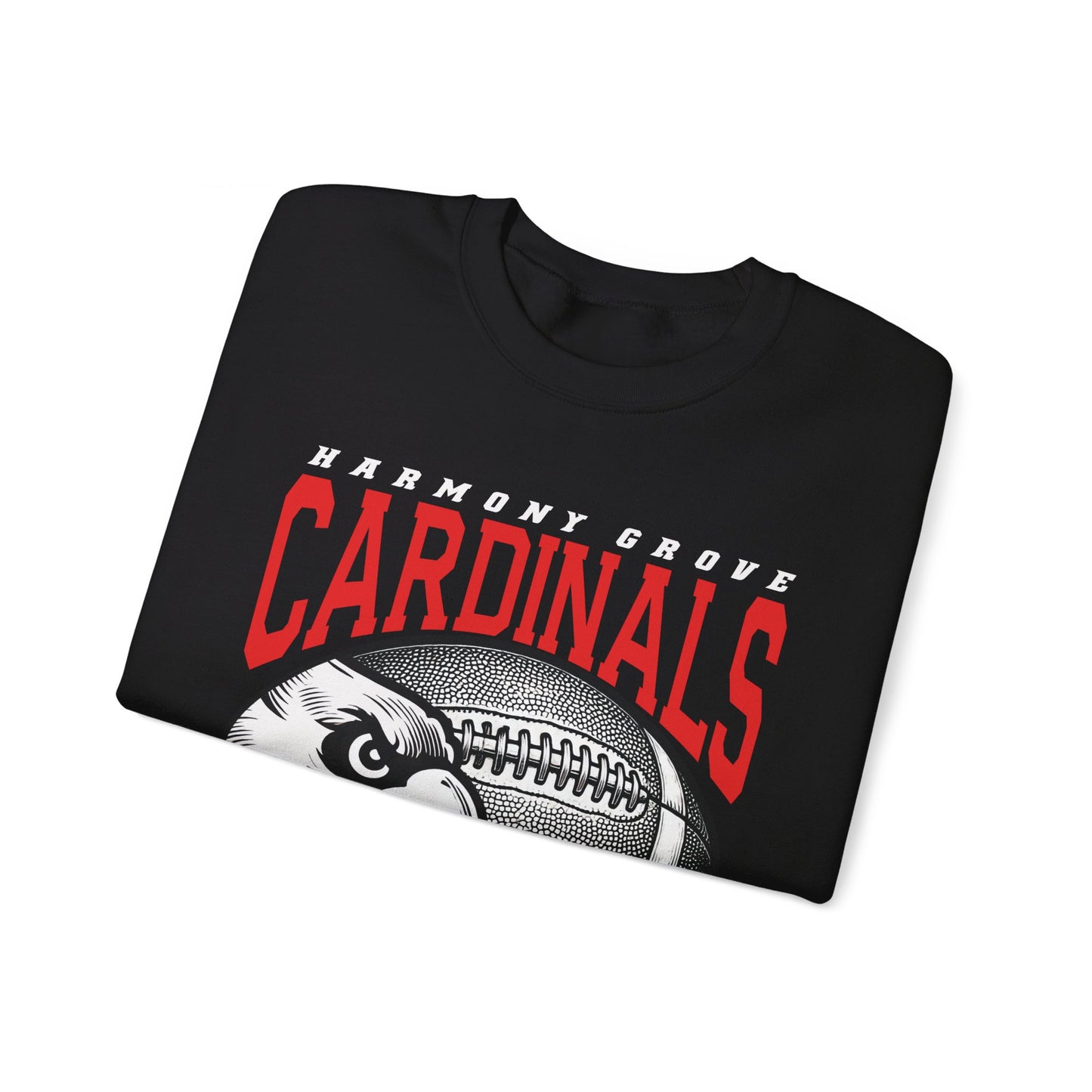 Harmony Grove Cardinals Football Inset - Heavy Blend™ Crewneck Sweatshirt