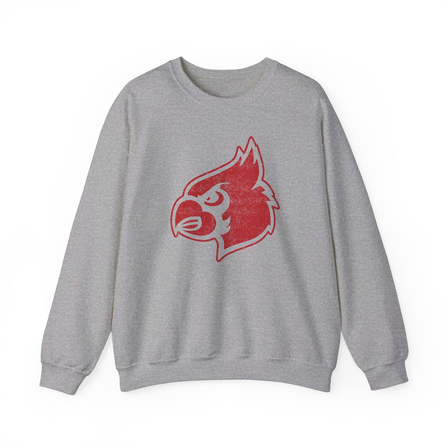 Distressed Cardinal - Unisex Heavy Blend™ Crewneck Sweatshirt