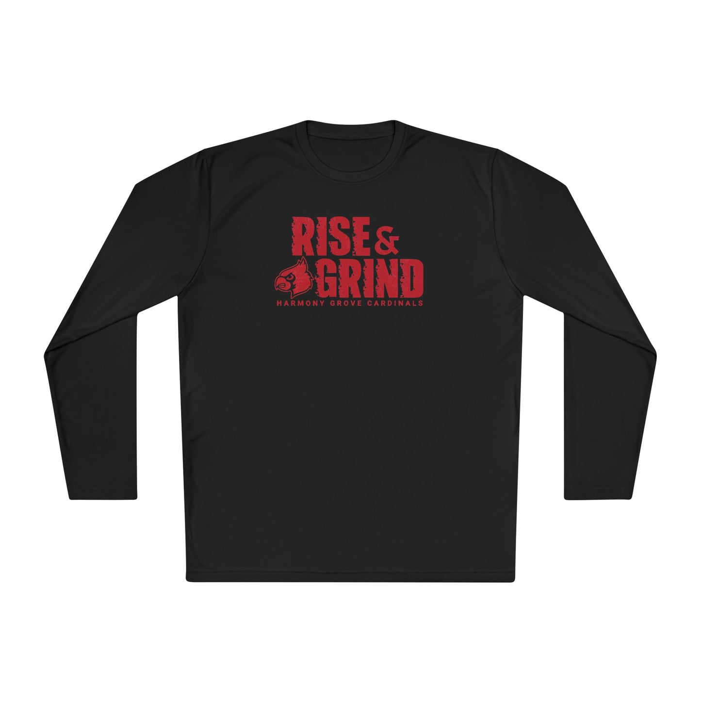 Rise and Grind Cardinal - Dryfit Long Sleeve Tee