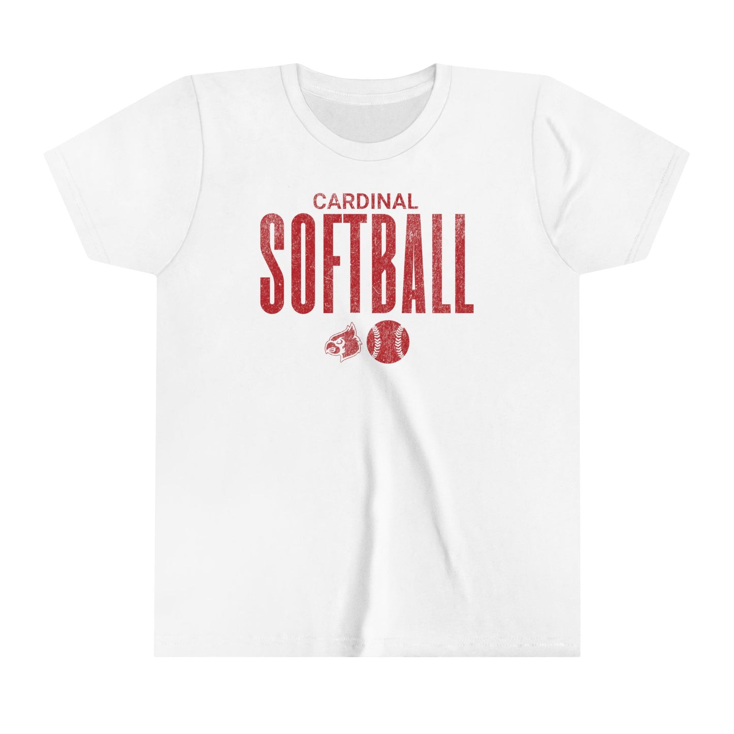 Copy of Vintage Cardinal Baseball Plate - Bella + Canvas Youth Tee