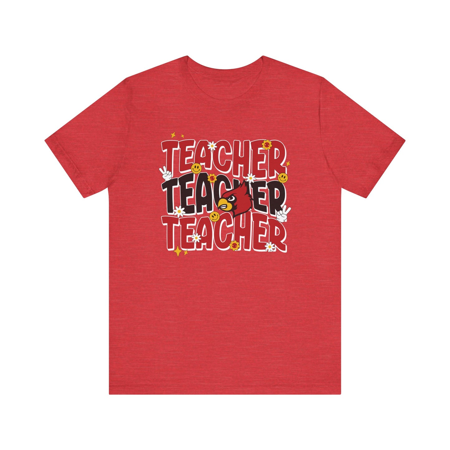 Groovy Teacher 3 - Bella + Canvas Short Sleeve Tee