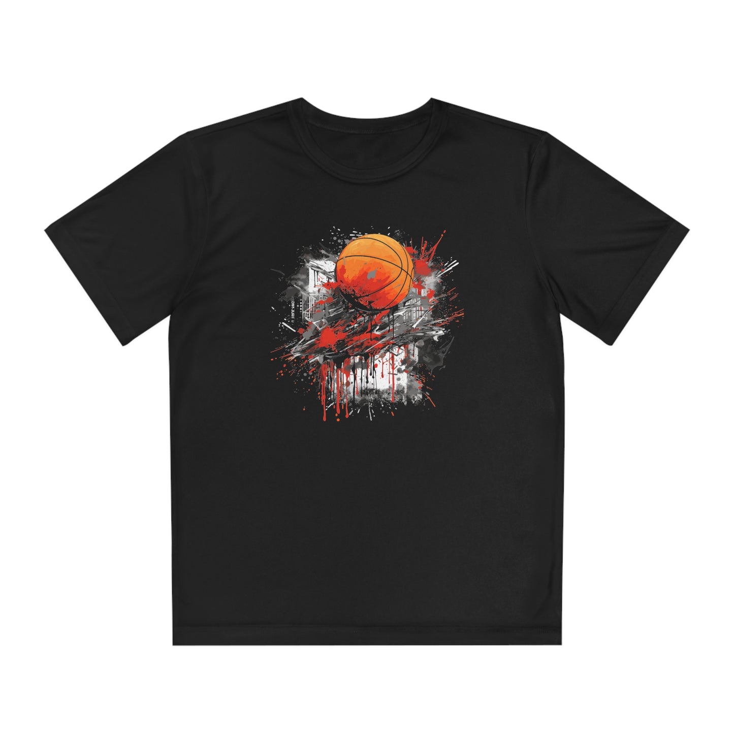 Basketball Graffiti - Youth Sport-Tek® Competitor™ Tee