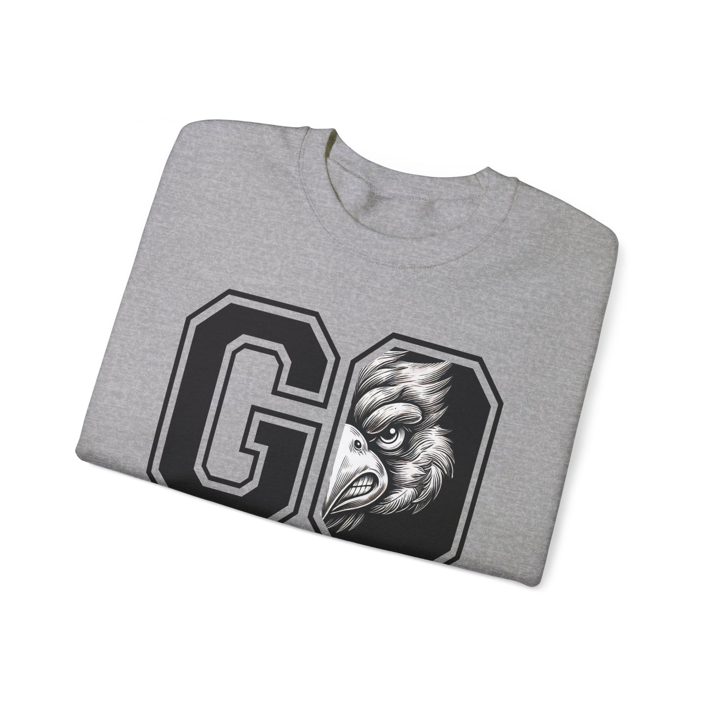 Go Cardinals Black and White - Unisex Heavy Blend™ Crewneck Sweatshirt