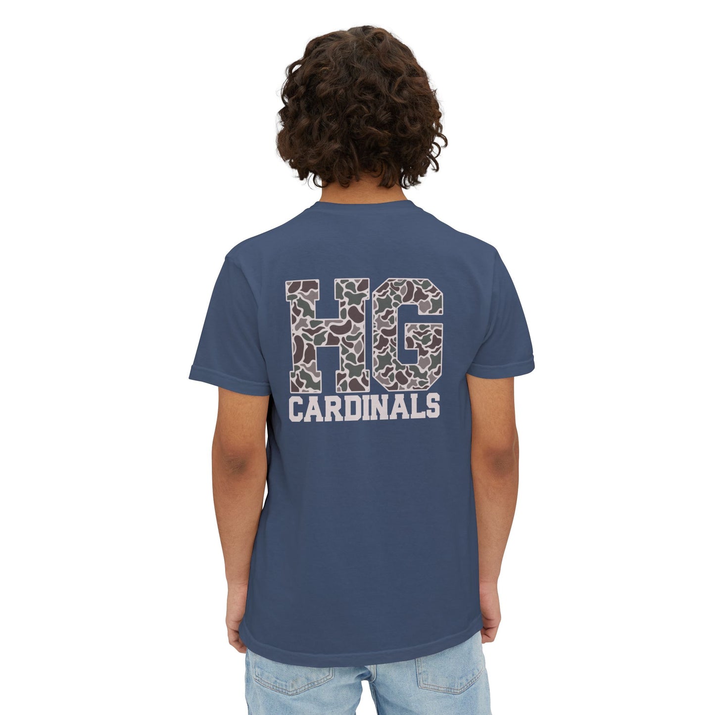 Unisex Pocket T-Shirt Cardinal + HG - Comfort Colors Tshirt