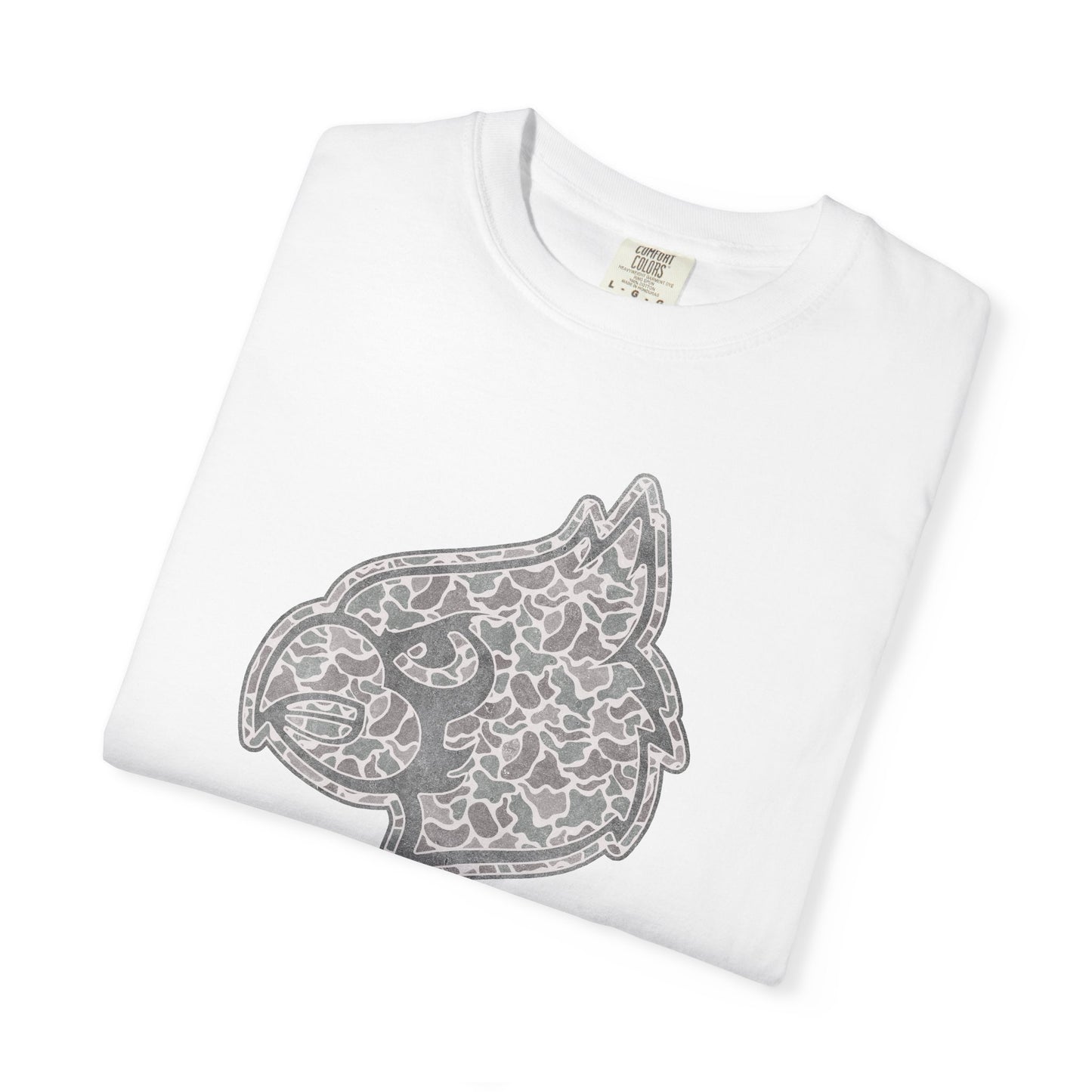 Old School Camo Cardinal Mascot - Comfort Colors T Shirt