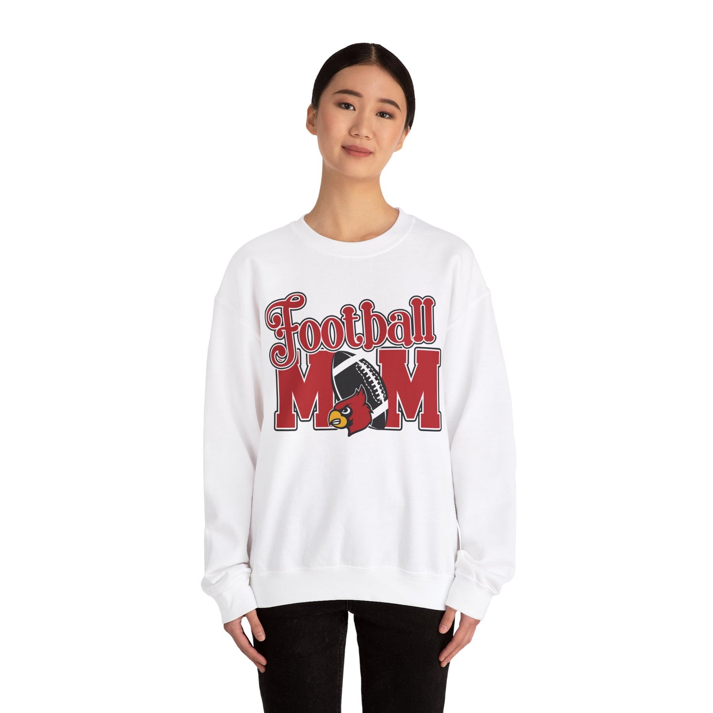 Football Mom Custom Player Name and Number - Unisex Heavy Blend™ Crewneck Sweatshirt