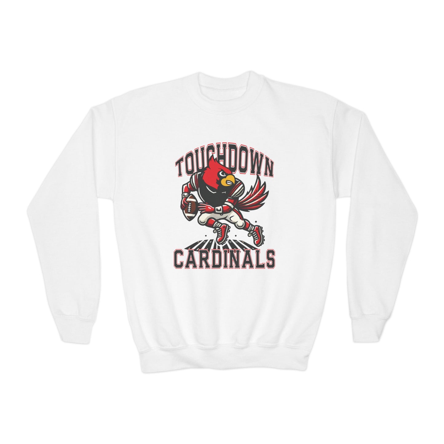 Touchdown Cardinals - Youth Crew Sweatshirt