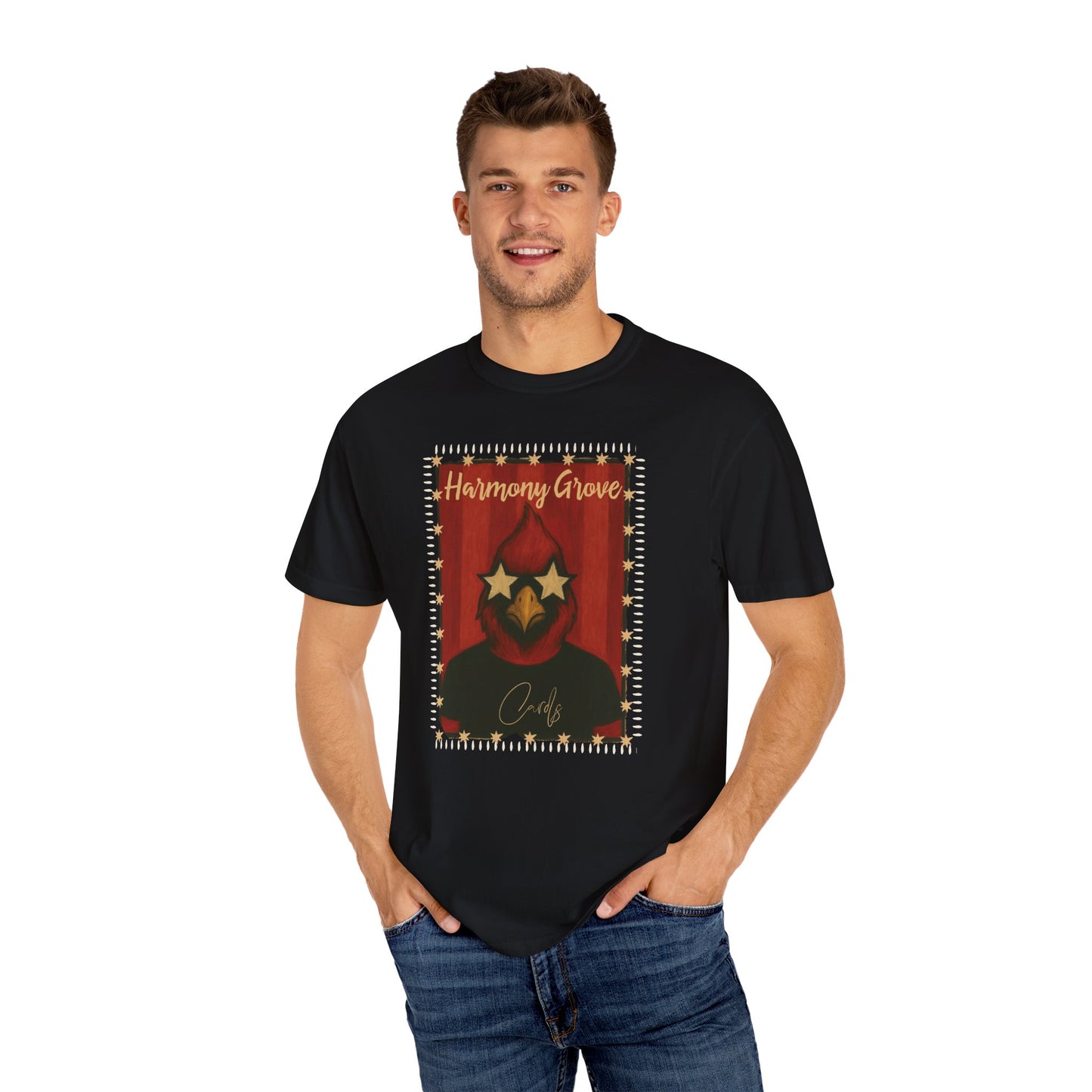 Harmony Grove Cards Painted Cardinal - Comfort Colors T Shirt