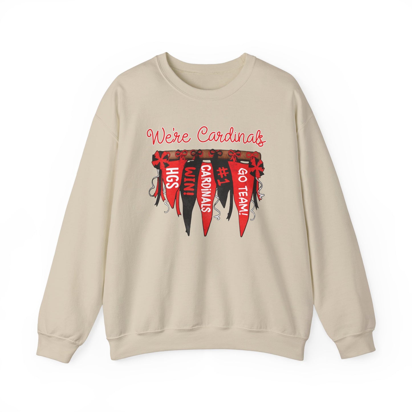 Cardinals Pennant Banner - Unisex Heavy Blend™ Crewneck Sweatshirt