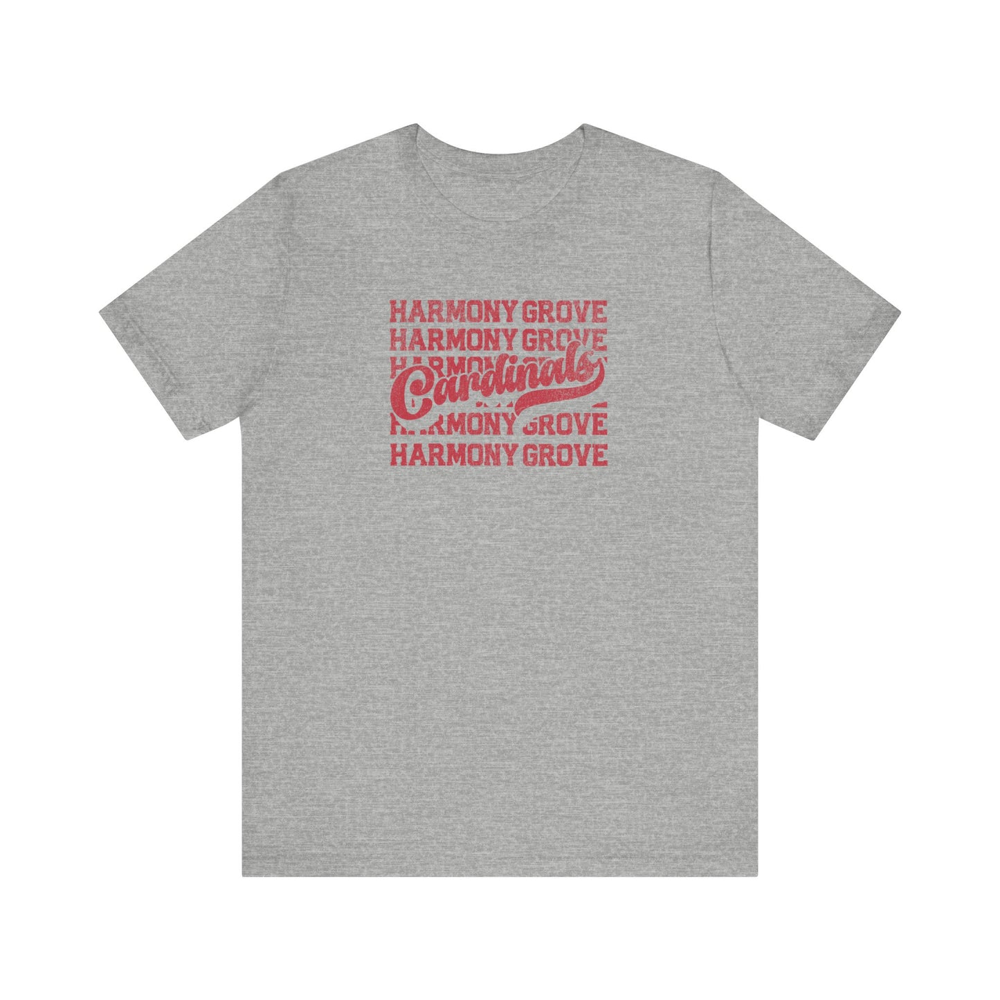 Vintage Harmony Grove Cardinals - Bella + Canvas Short Sleeve Tee