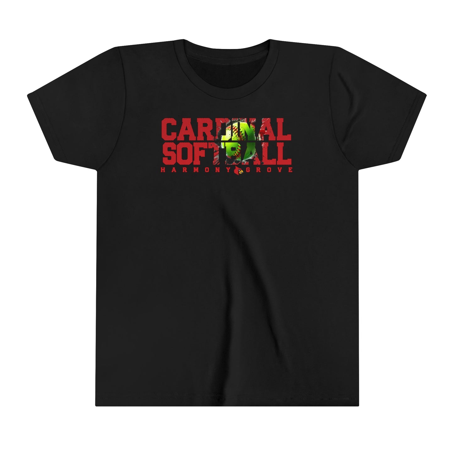 Cardinal Softball - Bella + Canvas Youth Tee