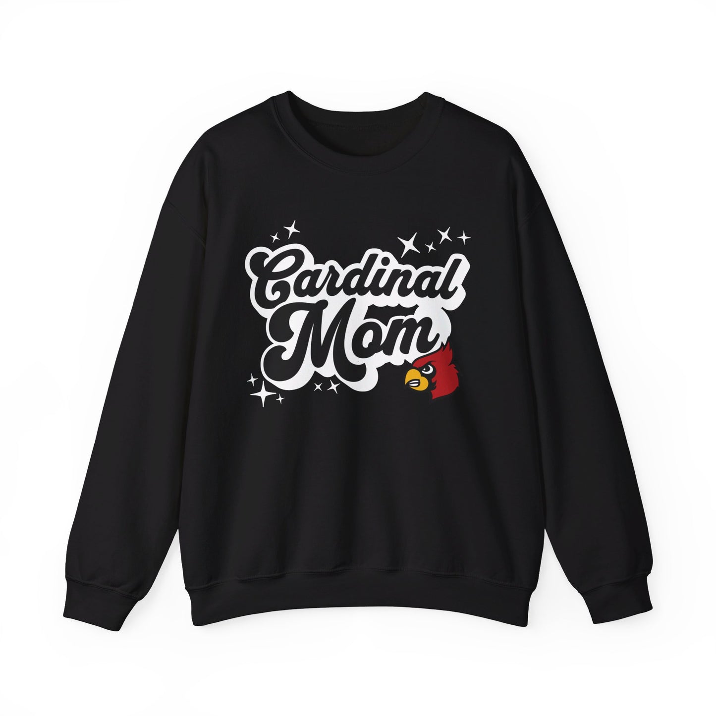 Groovy Cardinal Mom - Unisex Heavy Blend™ Crewneck Sweatshirt