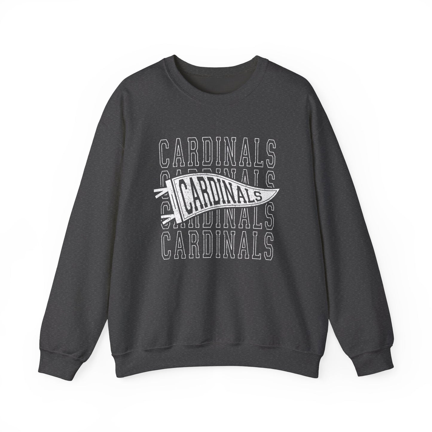 Vintage Cardinal Pennant - Unisex Heavy Blend™ Crewneck Sweatshirt