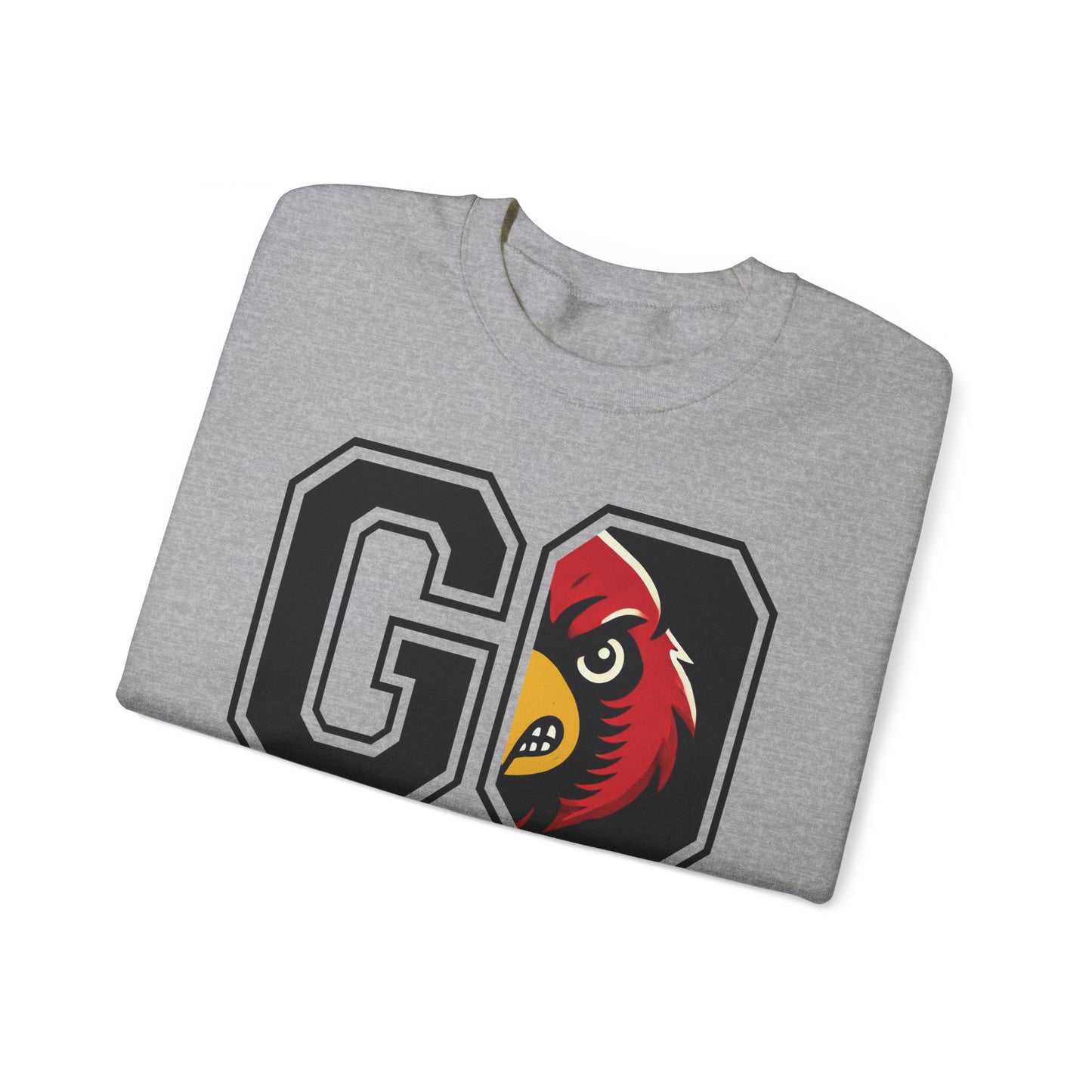 Go Cardinals Red - Unisex Heavy Blend™ Crewneck Sweatshirt