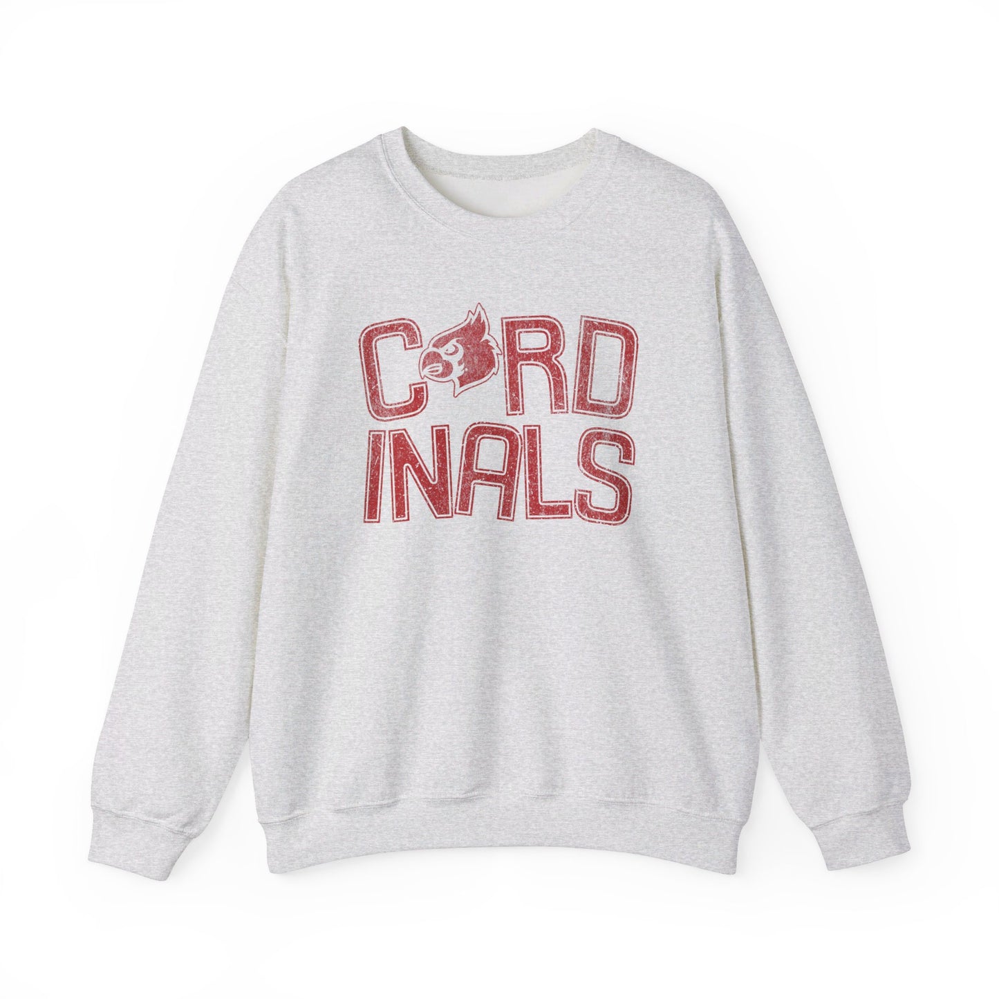Vintage Cardinal Slanted - Unisex Heavy Blend™ Crewneck Sweatshirt