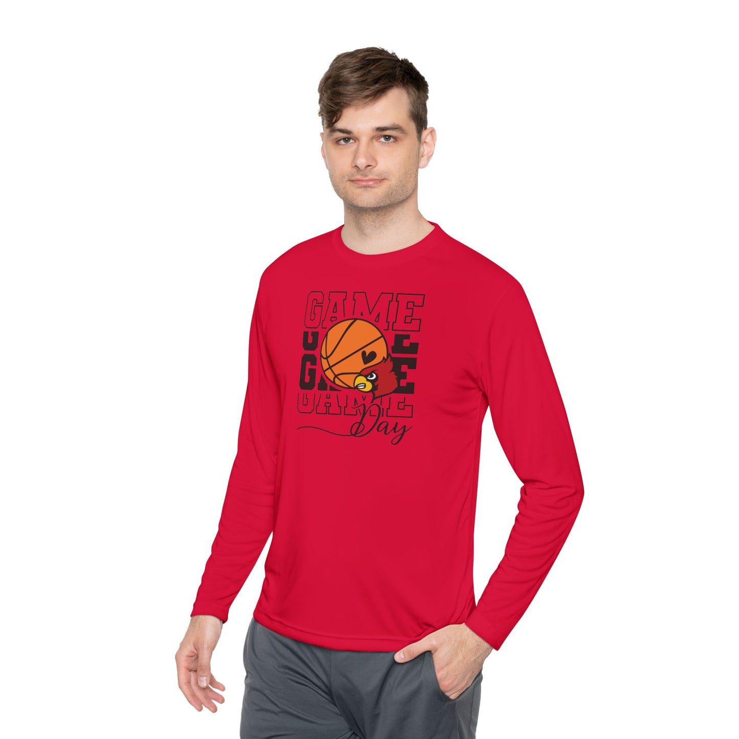 Cardinal Basketball Game Day - Dryfit Long Sleeve Tee