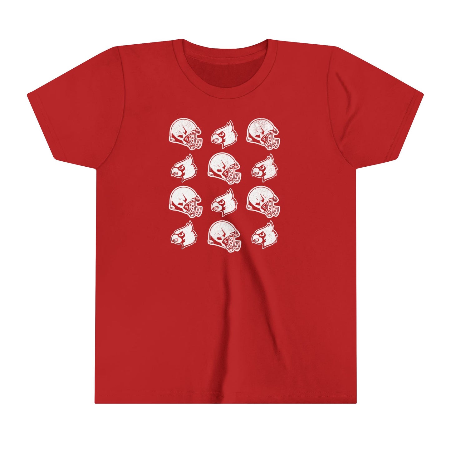 Vintage Helmets and Cardinals - Bella + Canvas Youth Tee