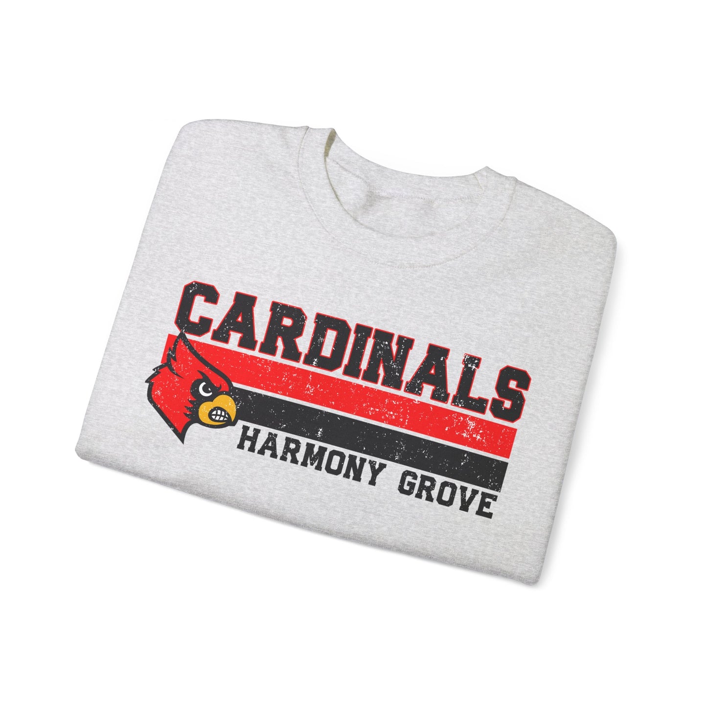 Cardinals Harmony Grove Stripe - Unisex Heavy Blend™ Crewneck Sweatshirt