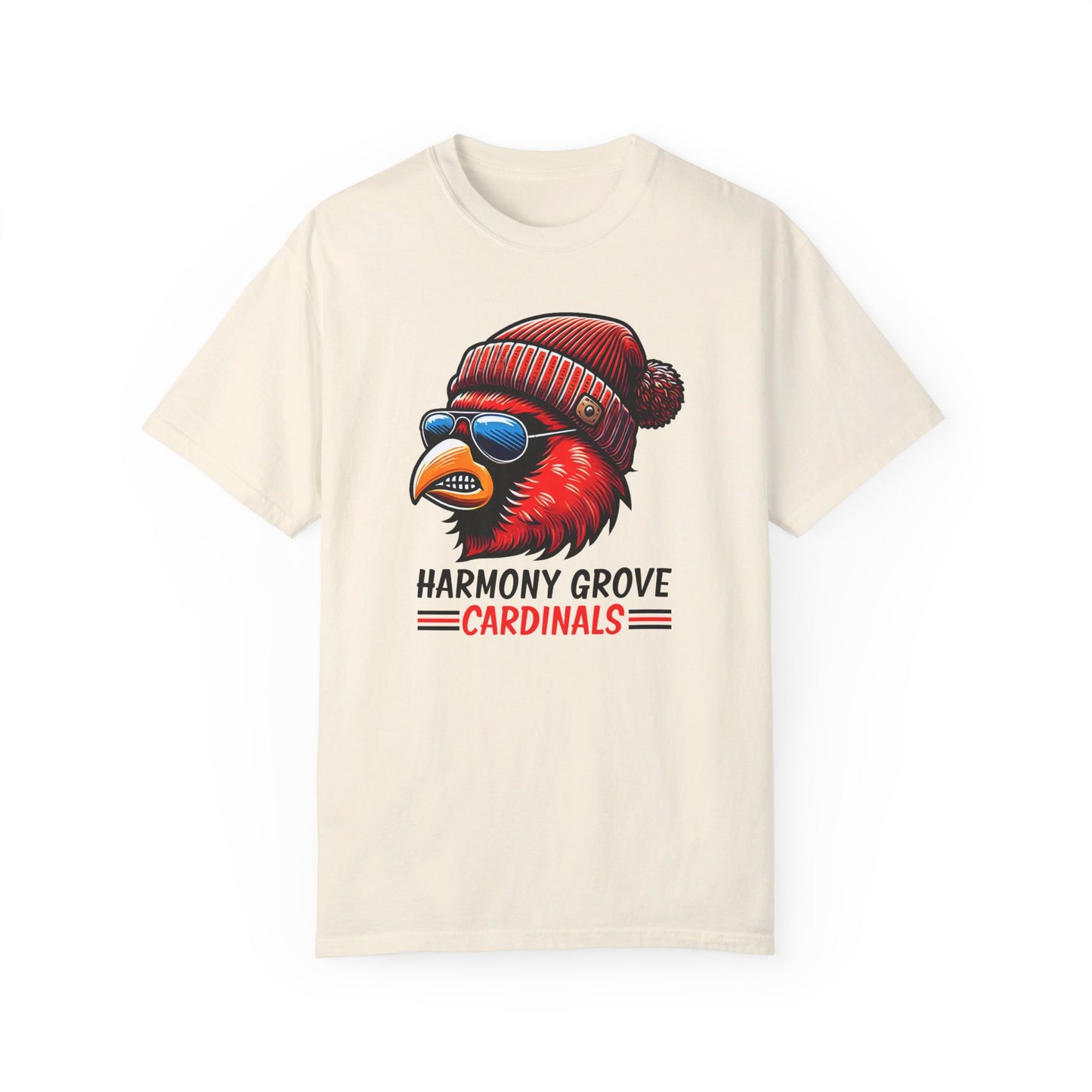 Hipster Harmony Grove Cardinals - Comfort Colors T-shirt