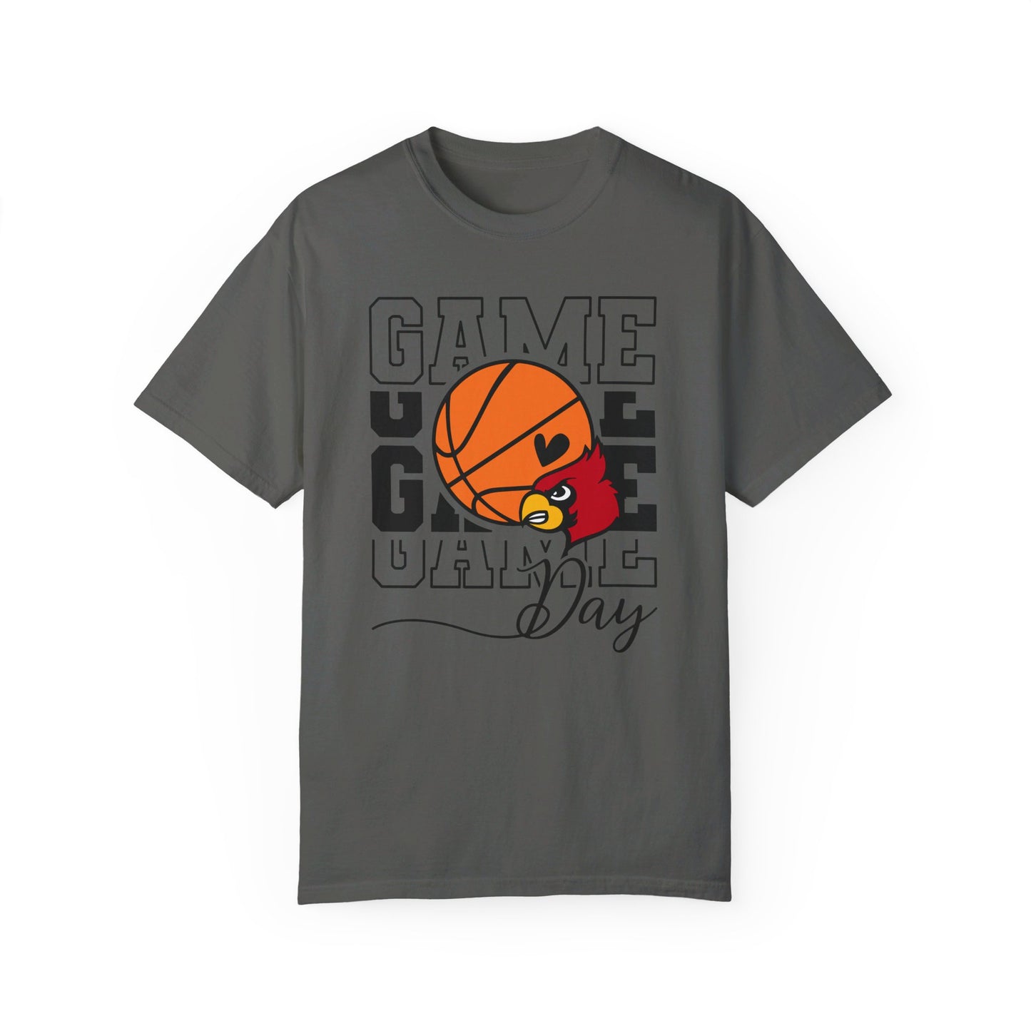 Cardinal Game Day Basketball - Comfort Colors T-shirt