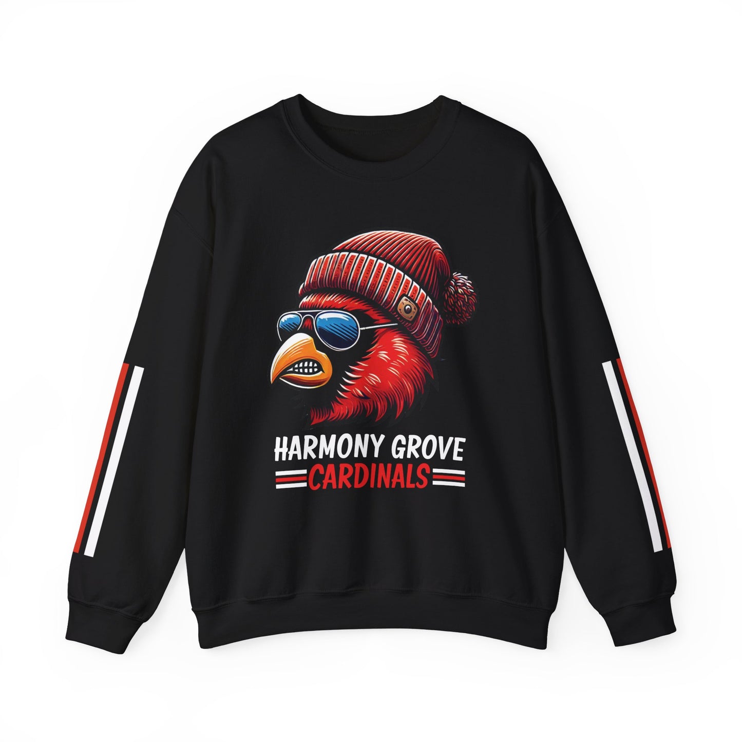 Hipster Harmony Grove Cardinal - Unisex Heavy Blend™ Crewneck Sweatshirt