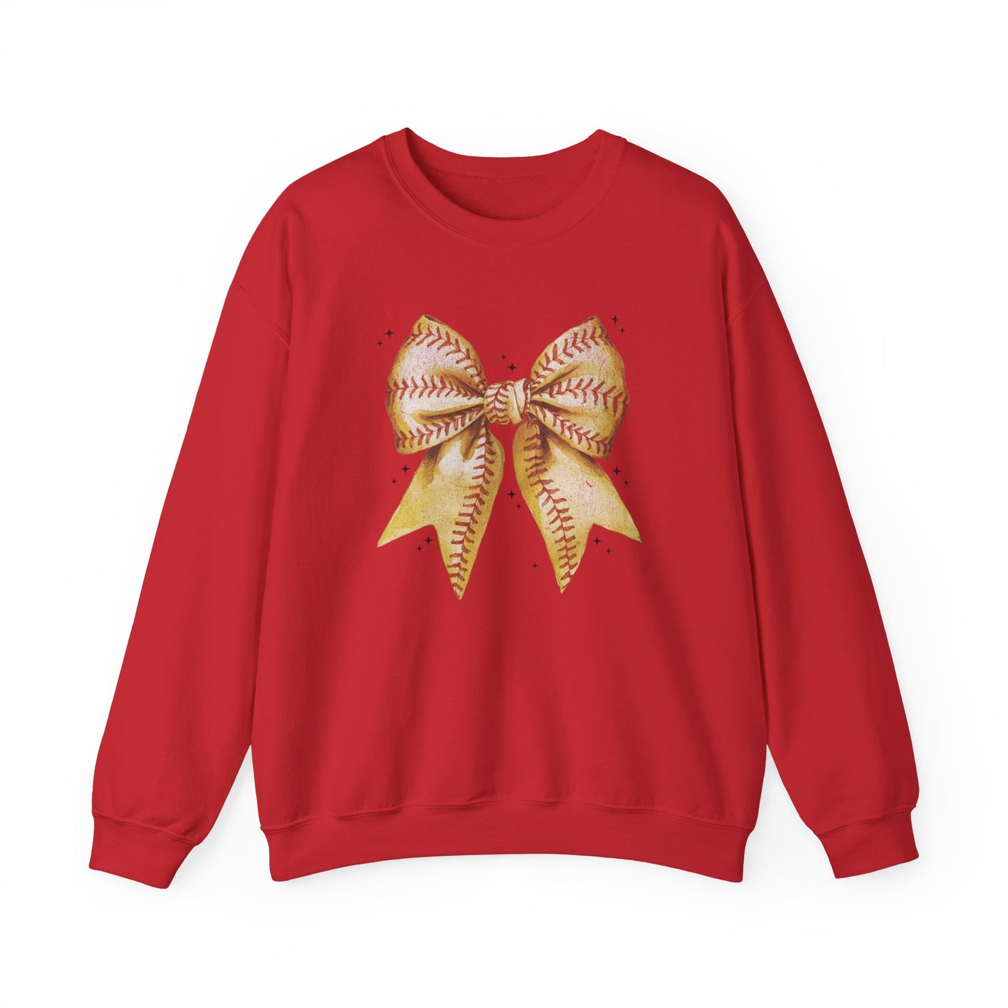 Game Day Softball Coquette Bow - Unisex Heavy Blend™ Crewneck Sweatshirt
