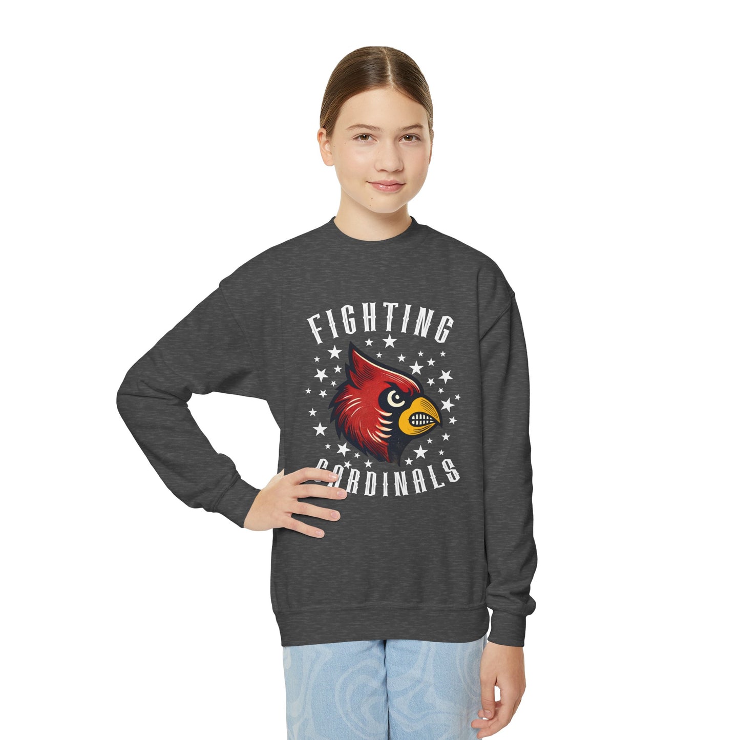 Fighting Cardinals - Youth Crew Sweatshirt