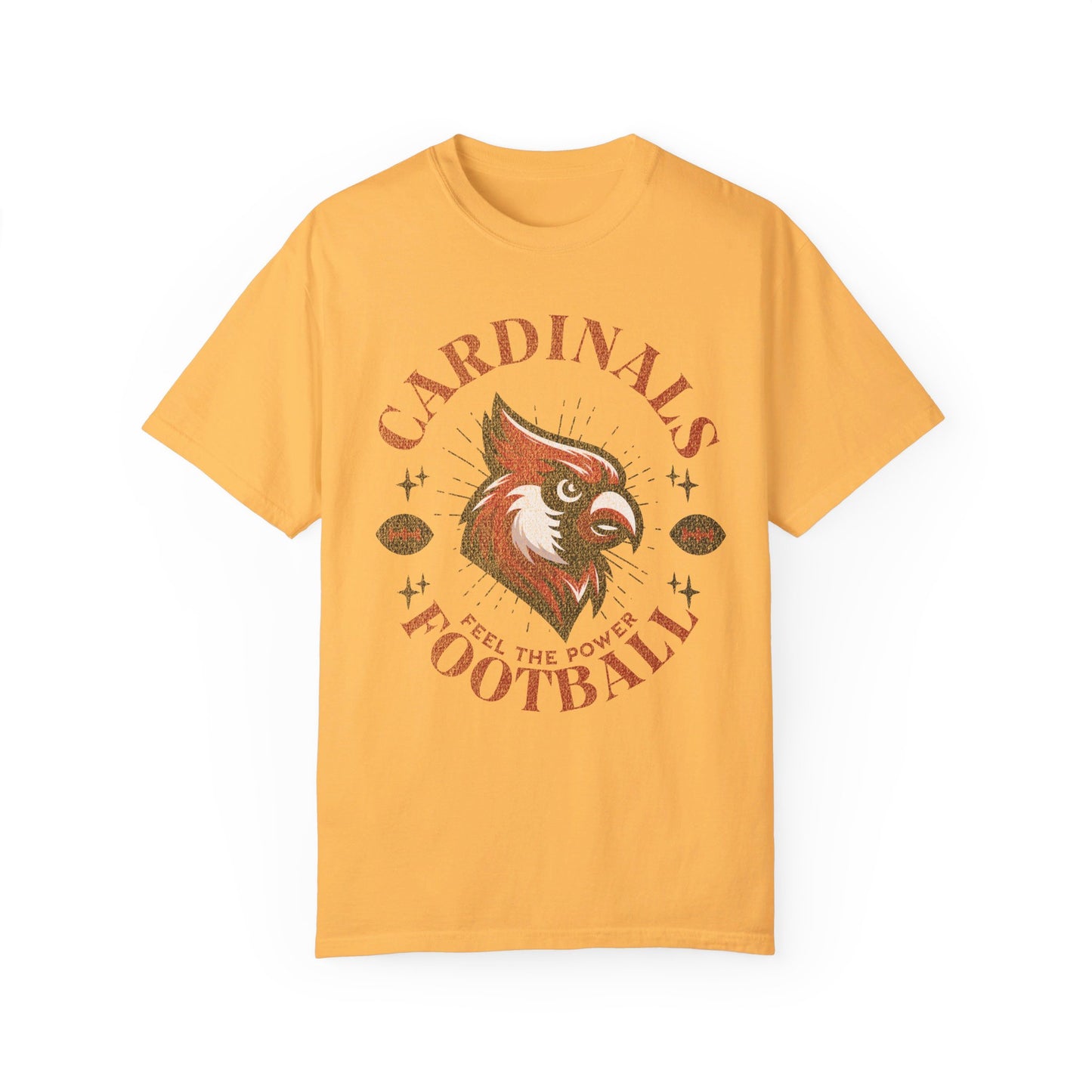 Cardinal Football Distressed - Comfort Colors T-shirt