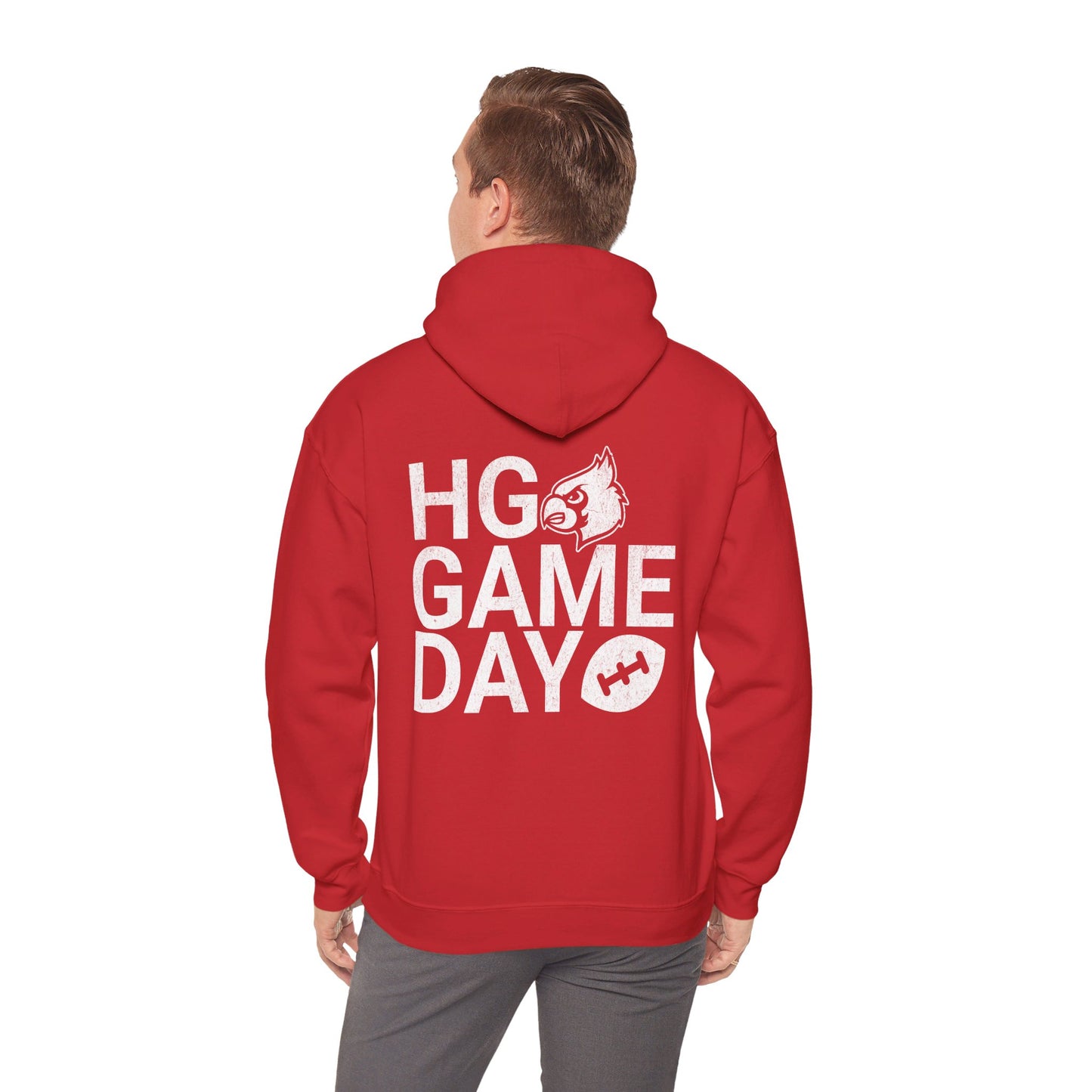 Vintage HG Game Day Football - Unisex Heavy Blend™ Hooded Sweatshirt