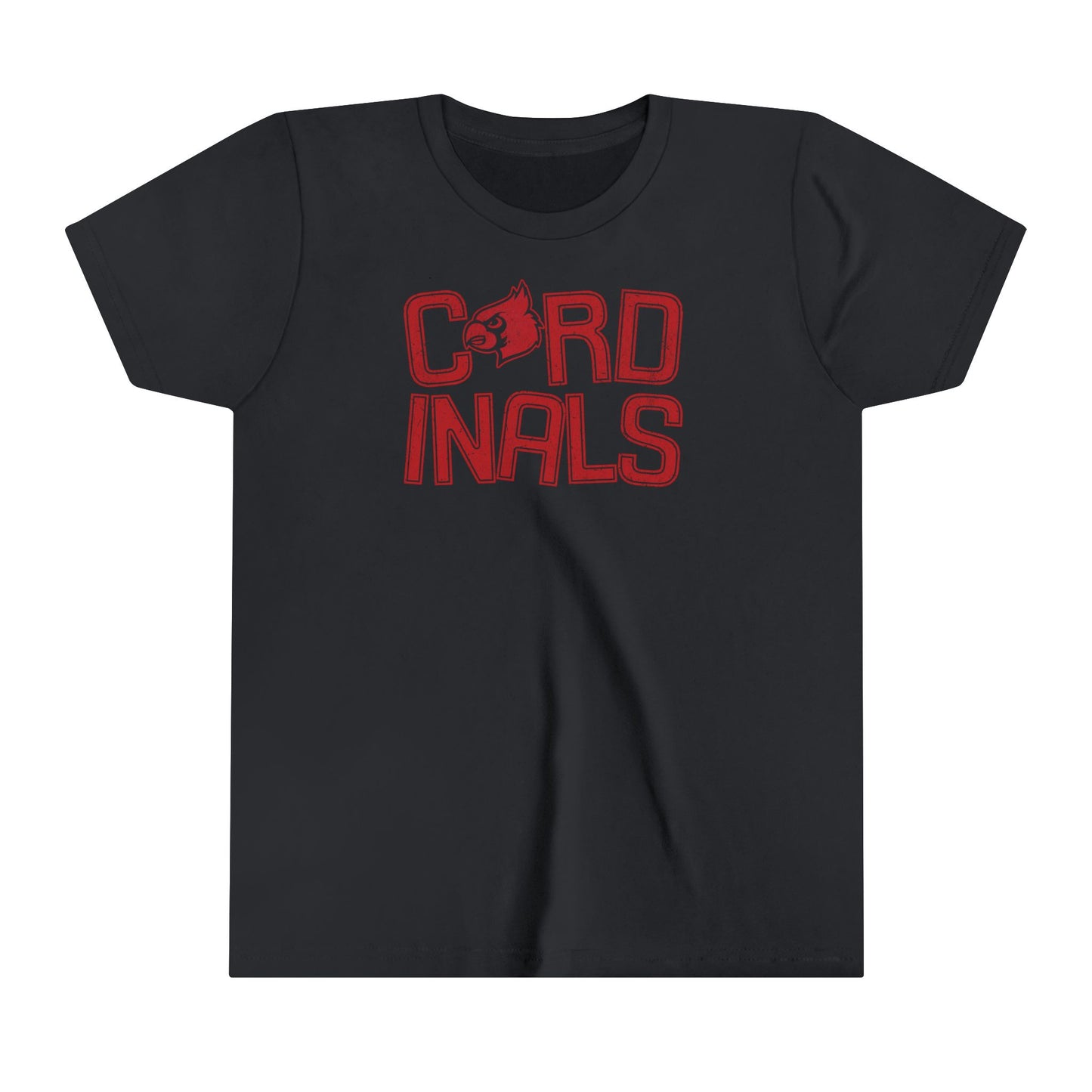 Vintage Cardinals Slanted - Bella + Canvas Youth Tee