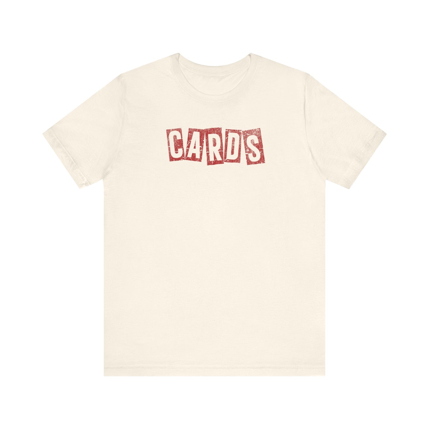 Vintage CARDS Block - Bella + Canvas Short Sleeve Tee