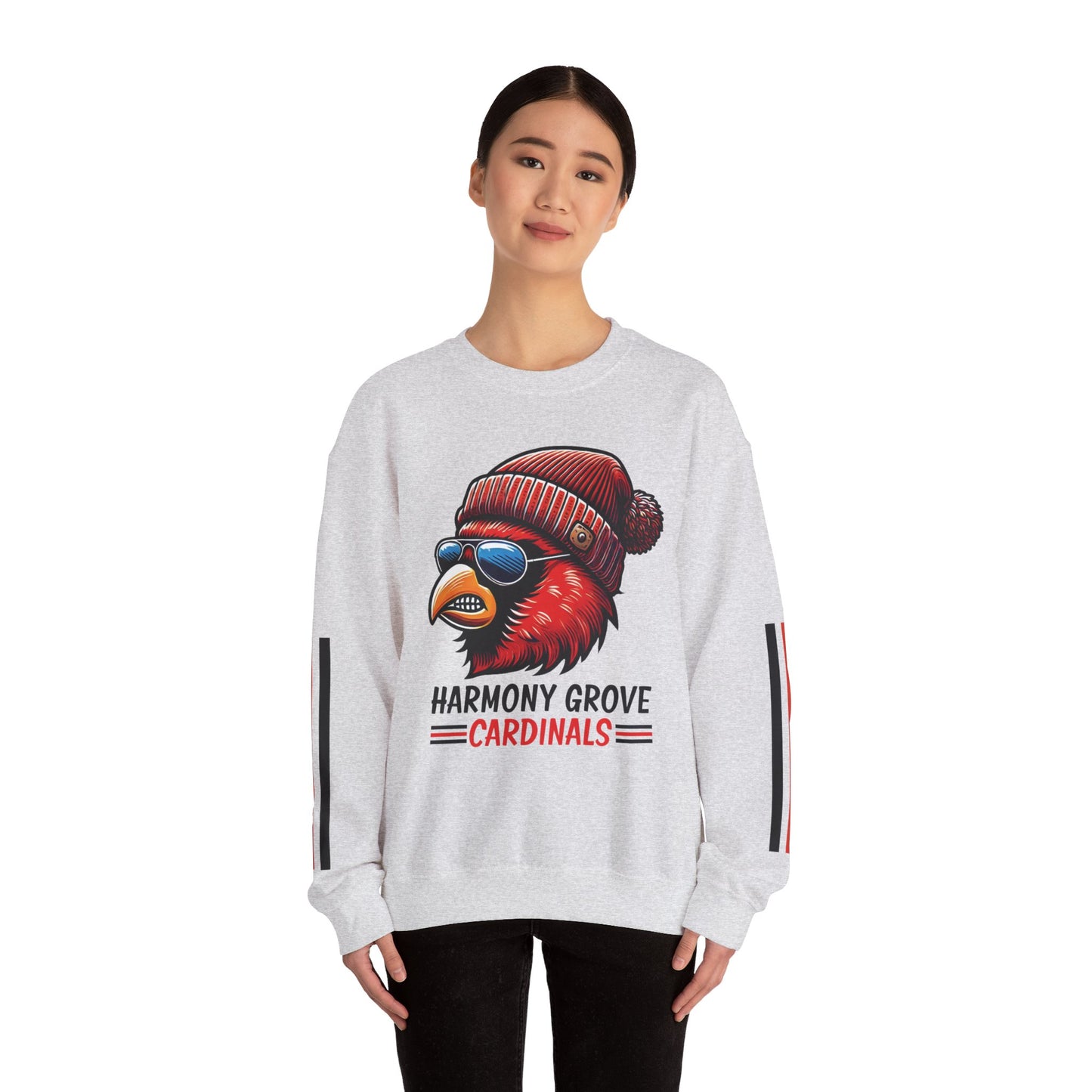 Hipster Harmony Grove Cardinal - Unisex Heavy Blend™ Crewneck Sweatshirt