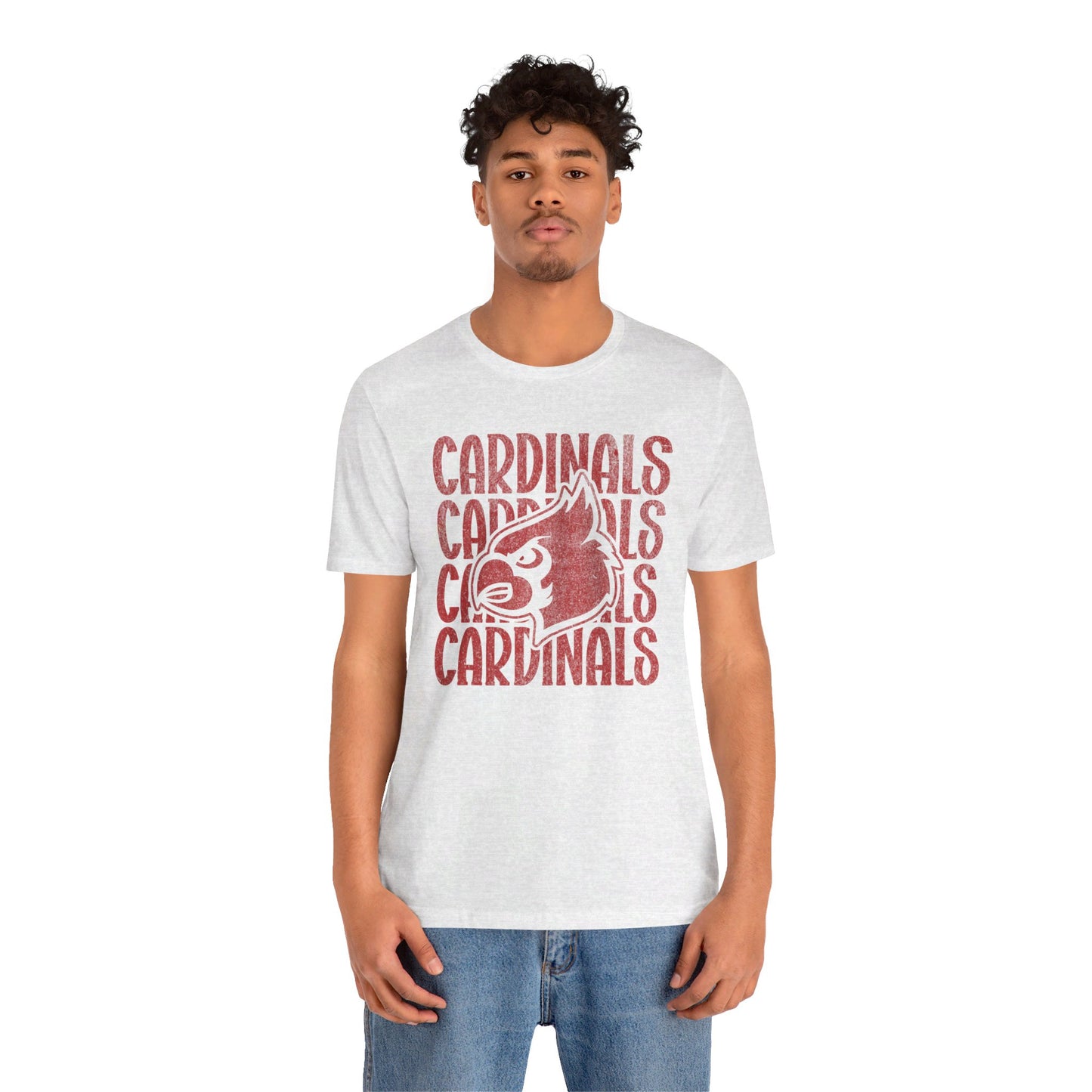 Vintage Cardinal 4 - Bella + Canvas Short Sleeve Tee