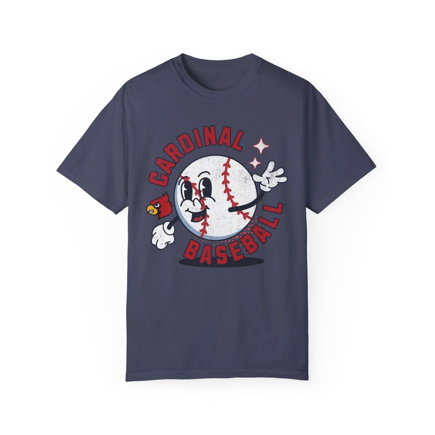 Retro Cardinal Baseball - Comfort Colors T-shirt