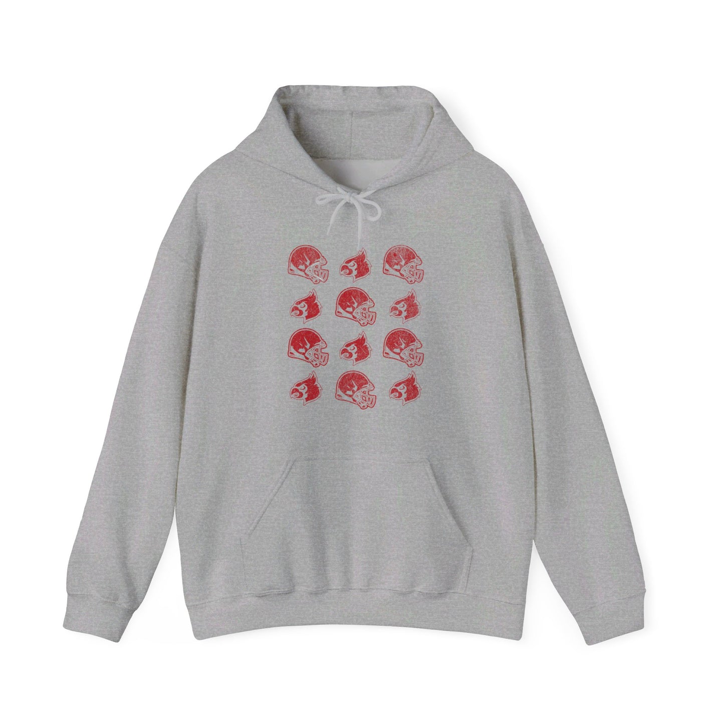 Vintage Helmets and Cardinals - Unisex Heavy Blend™ Hooded Sweatshirt