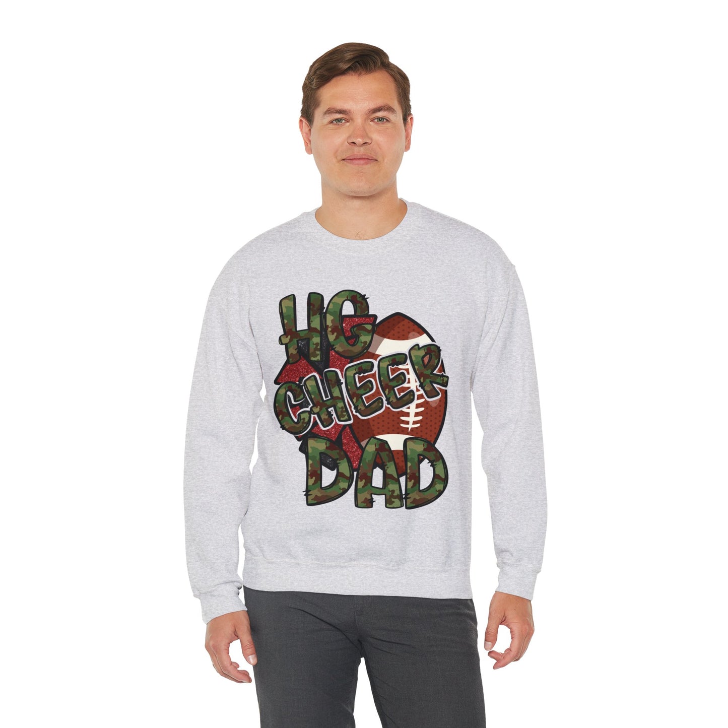 HG Cheer Dad - Unisex Heavy Blend™ Crewneck Sweatshirt