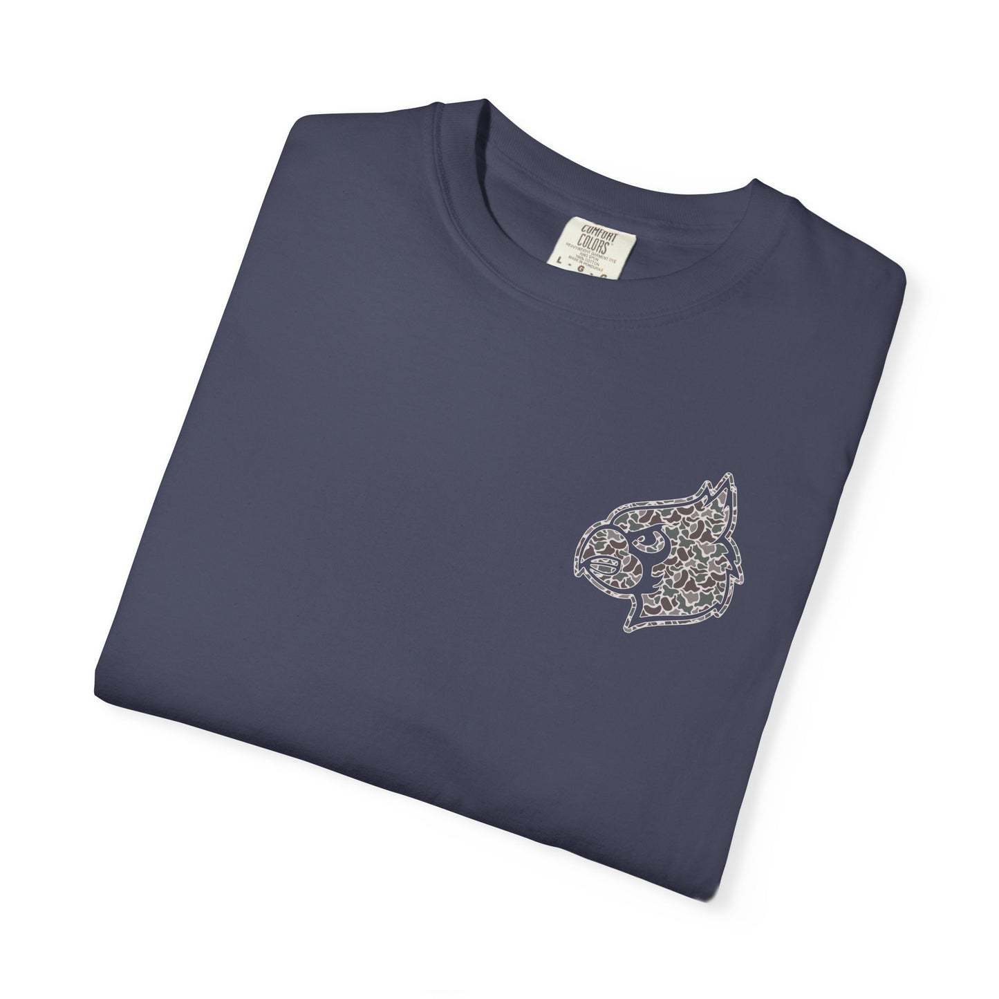 Old School Camo Cardinal Pocket + HG Cardinals - Comfort Colors T Shirt