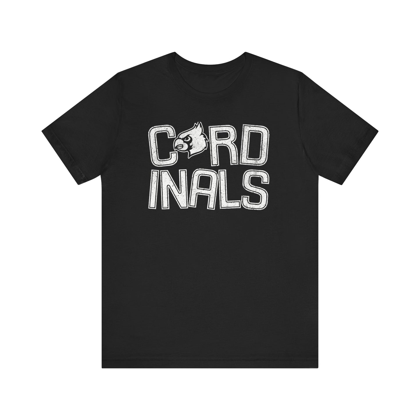 Vintage Cardinals Slanted - Bella + Canvas Short Sleeve Tee